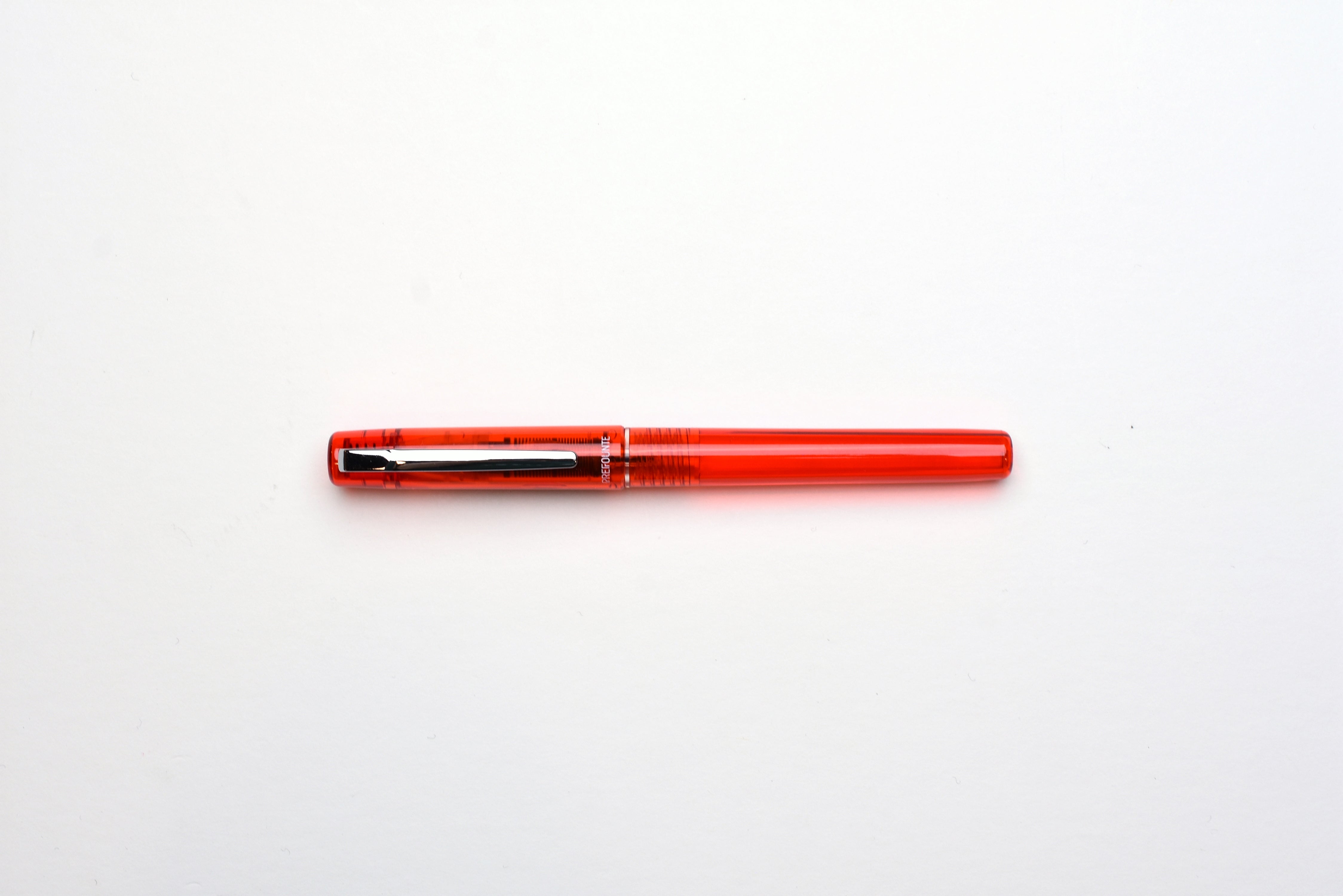 Platinum Prefounte Fountain Pen - Vermilion Orange
