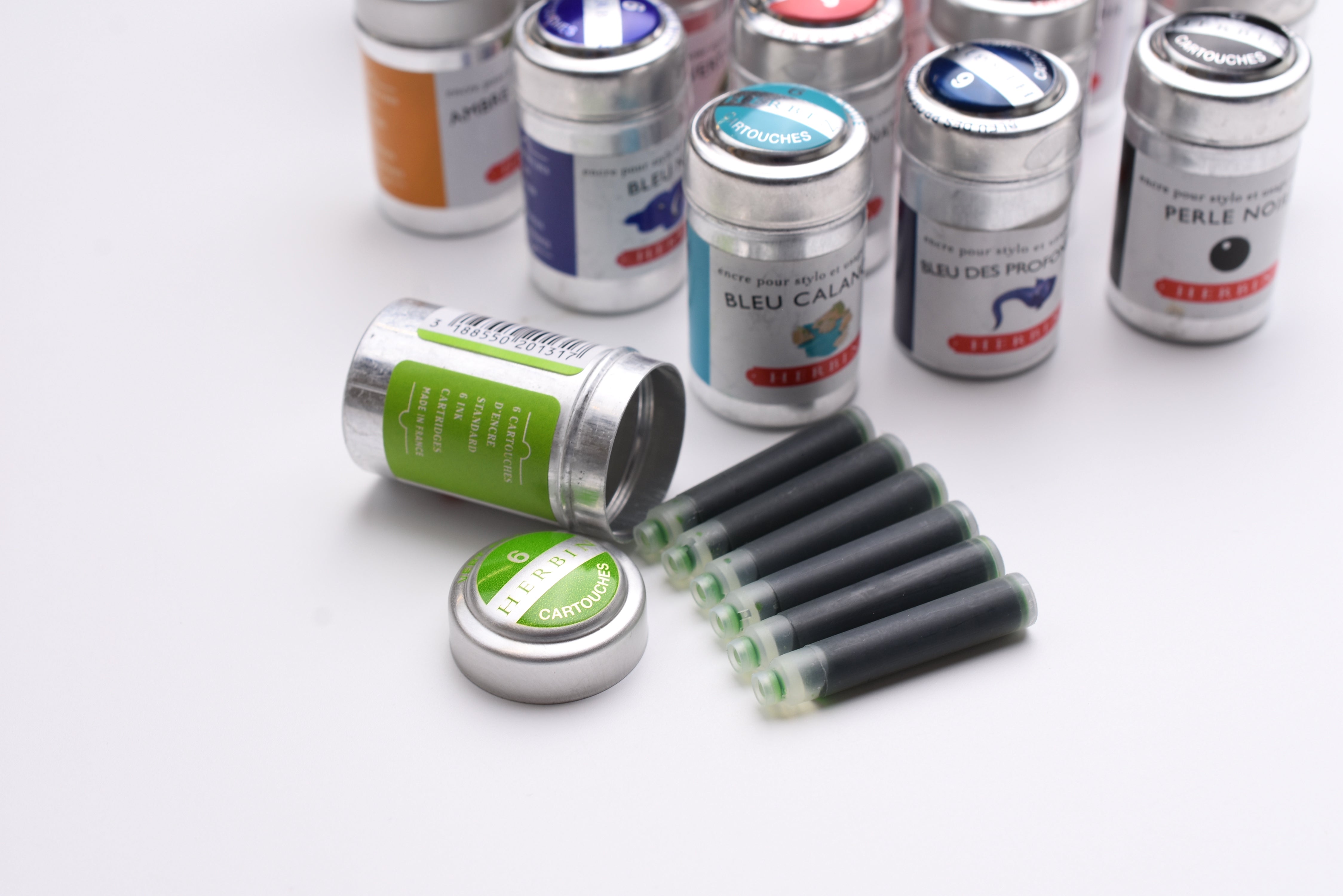 J. Herbin Ink Cartridges in Aluminium Tin