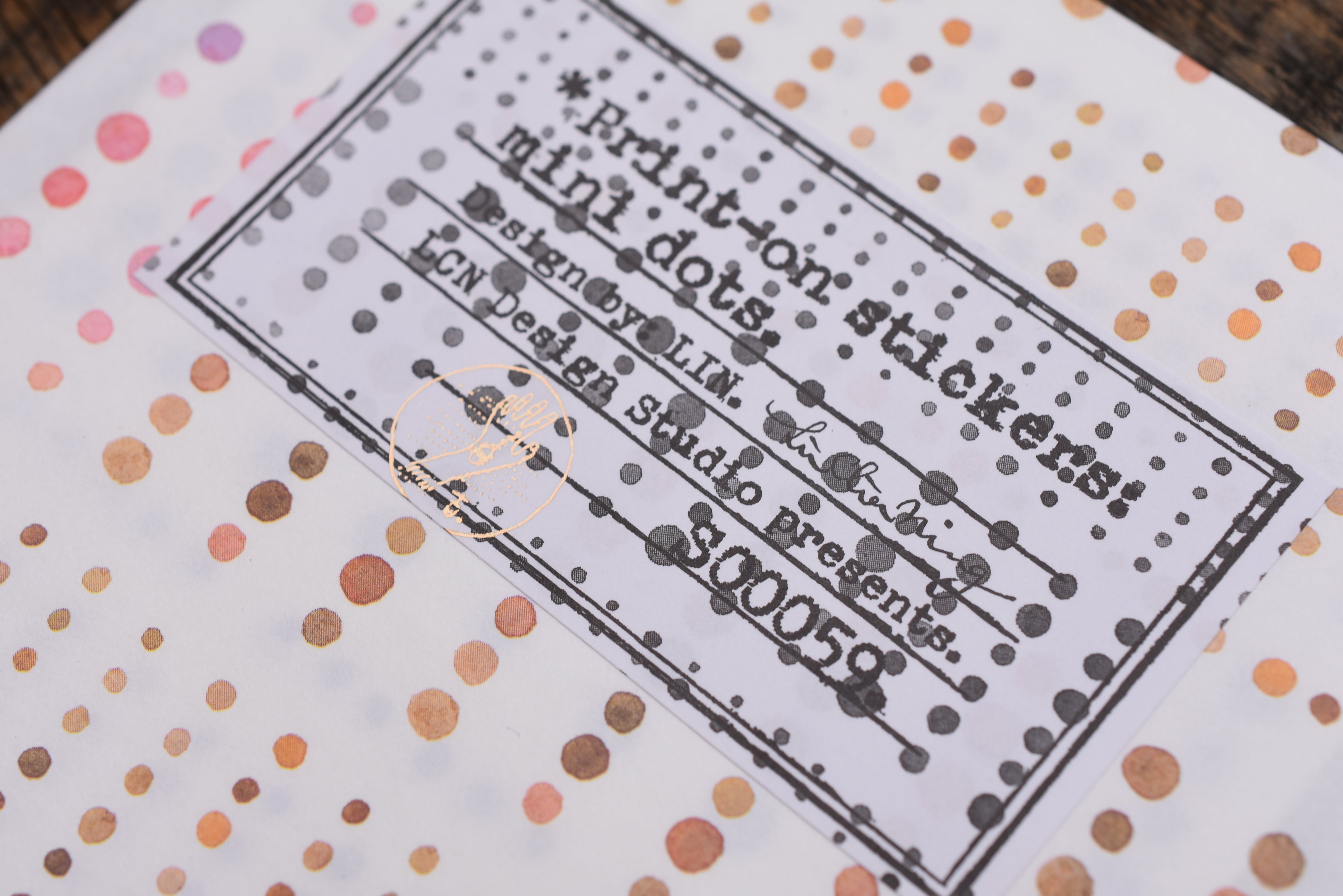 LCN Print On Stickers - Mini Dots