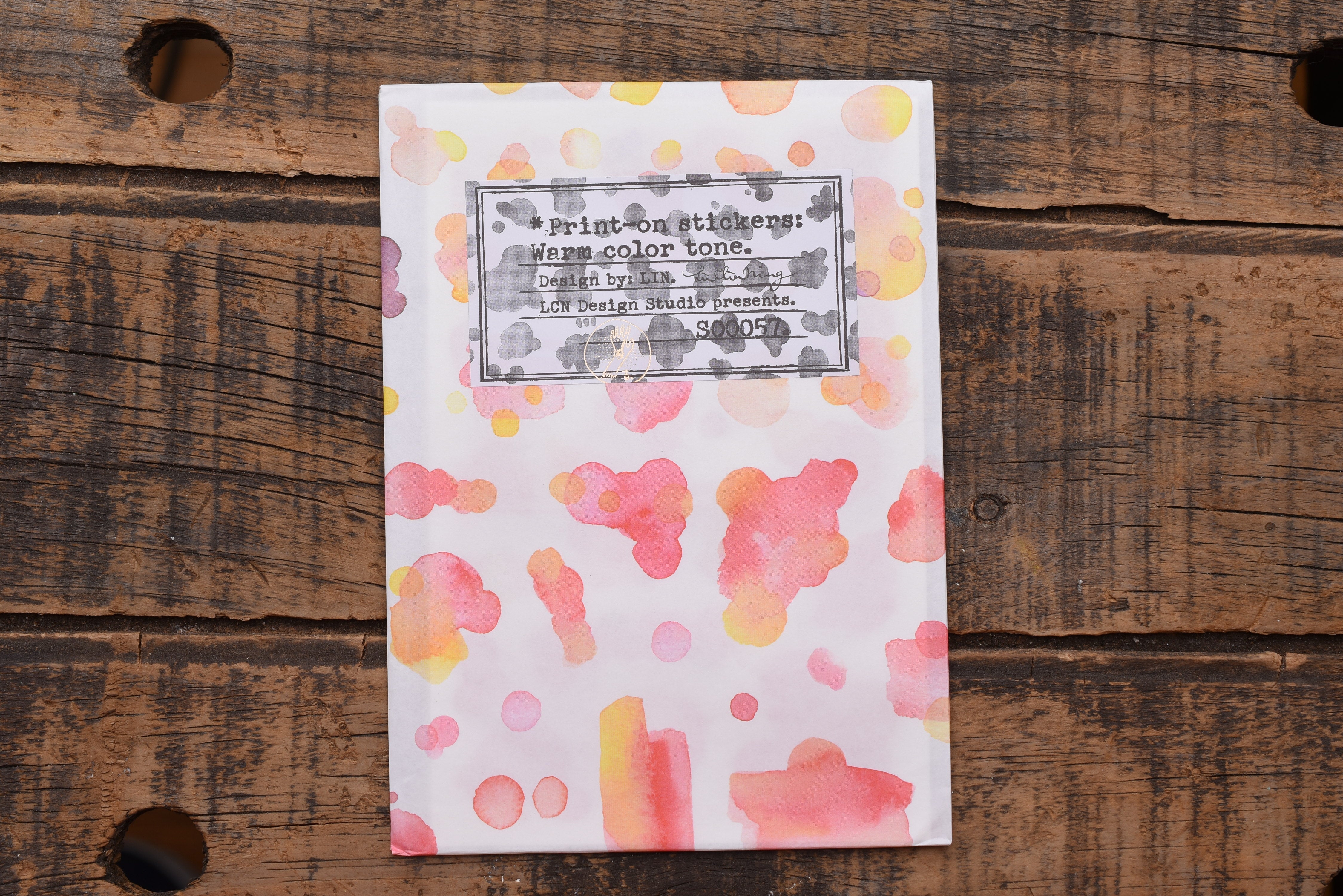 LCN Print On Stickers - Warm Color Tone