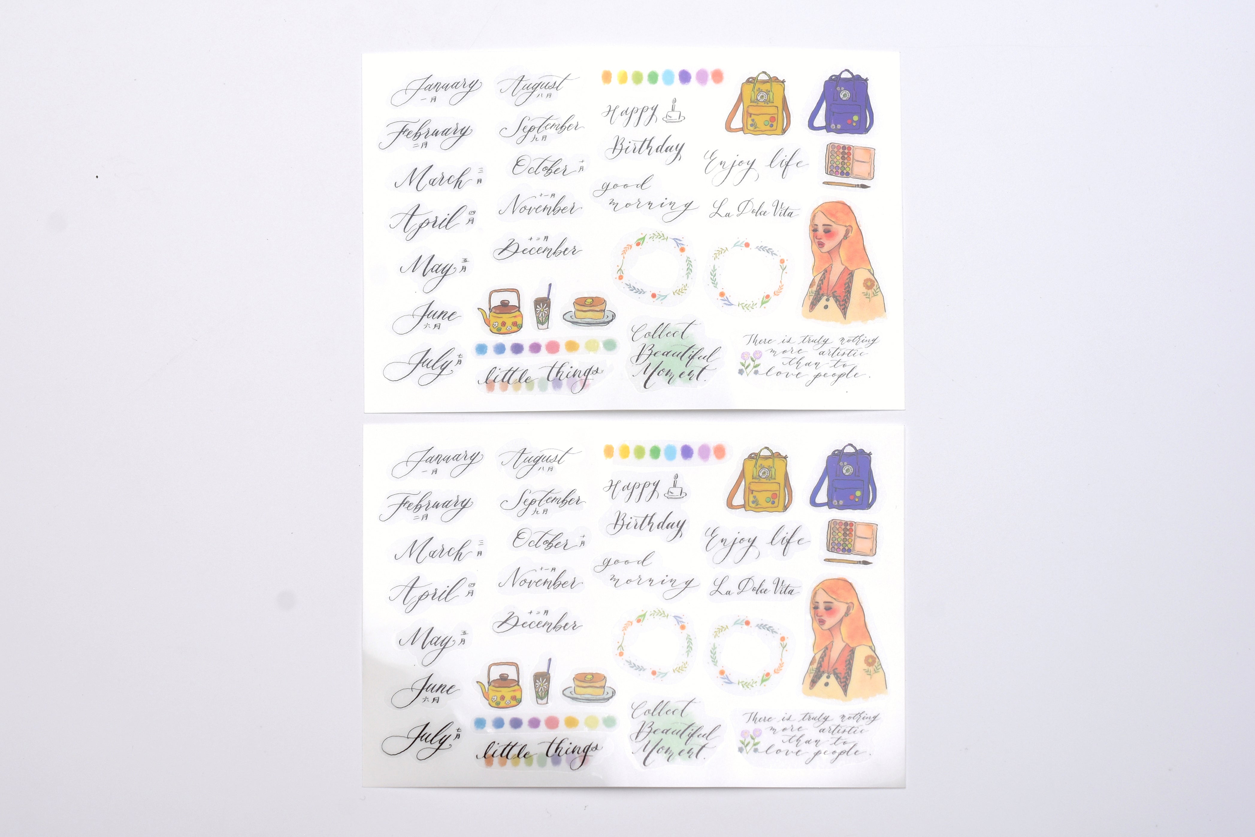La Dolce Vita Transfer Stickers - Journaling