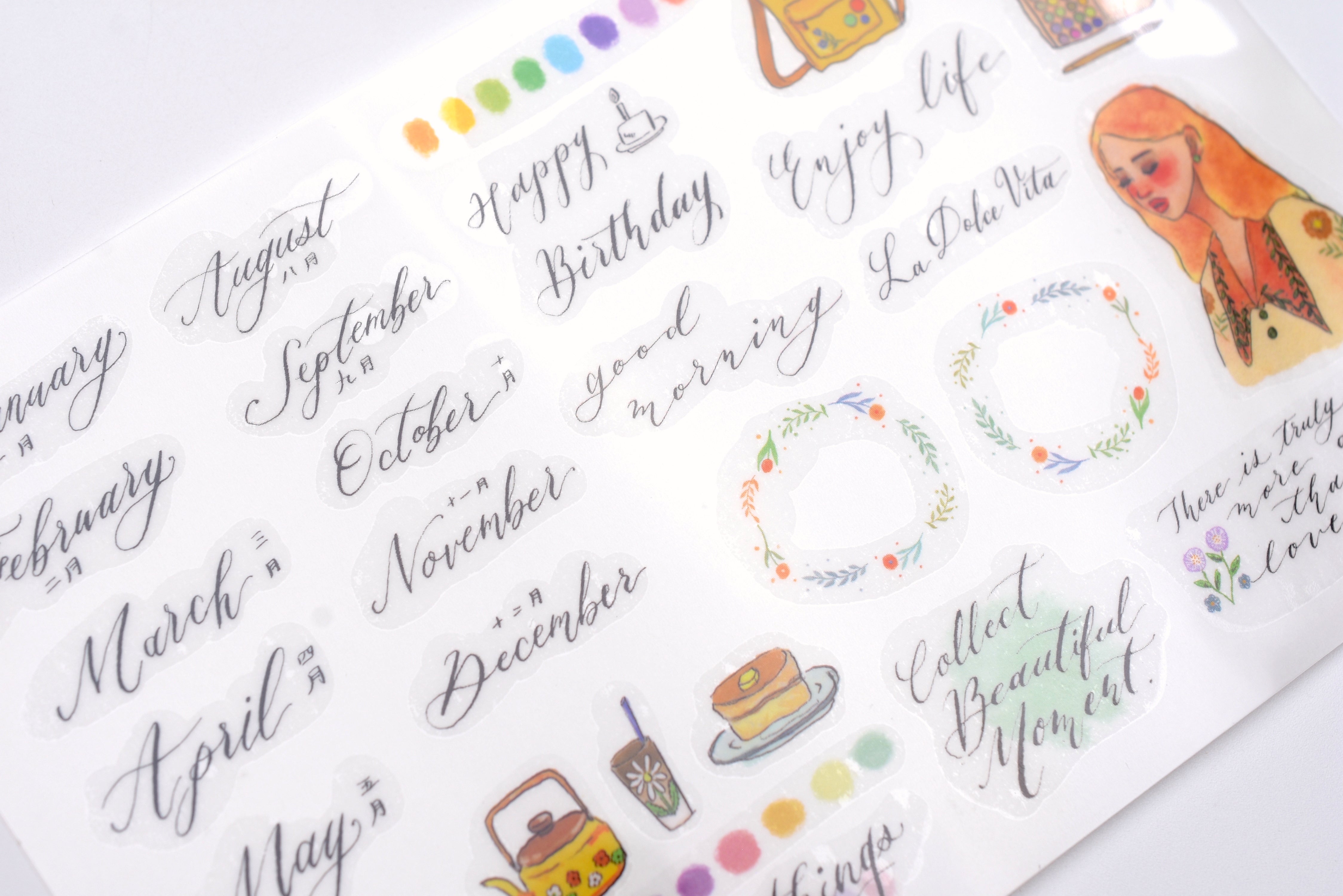La Dolce Vita Transfer Stickers - Journaling