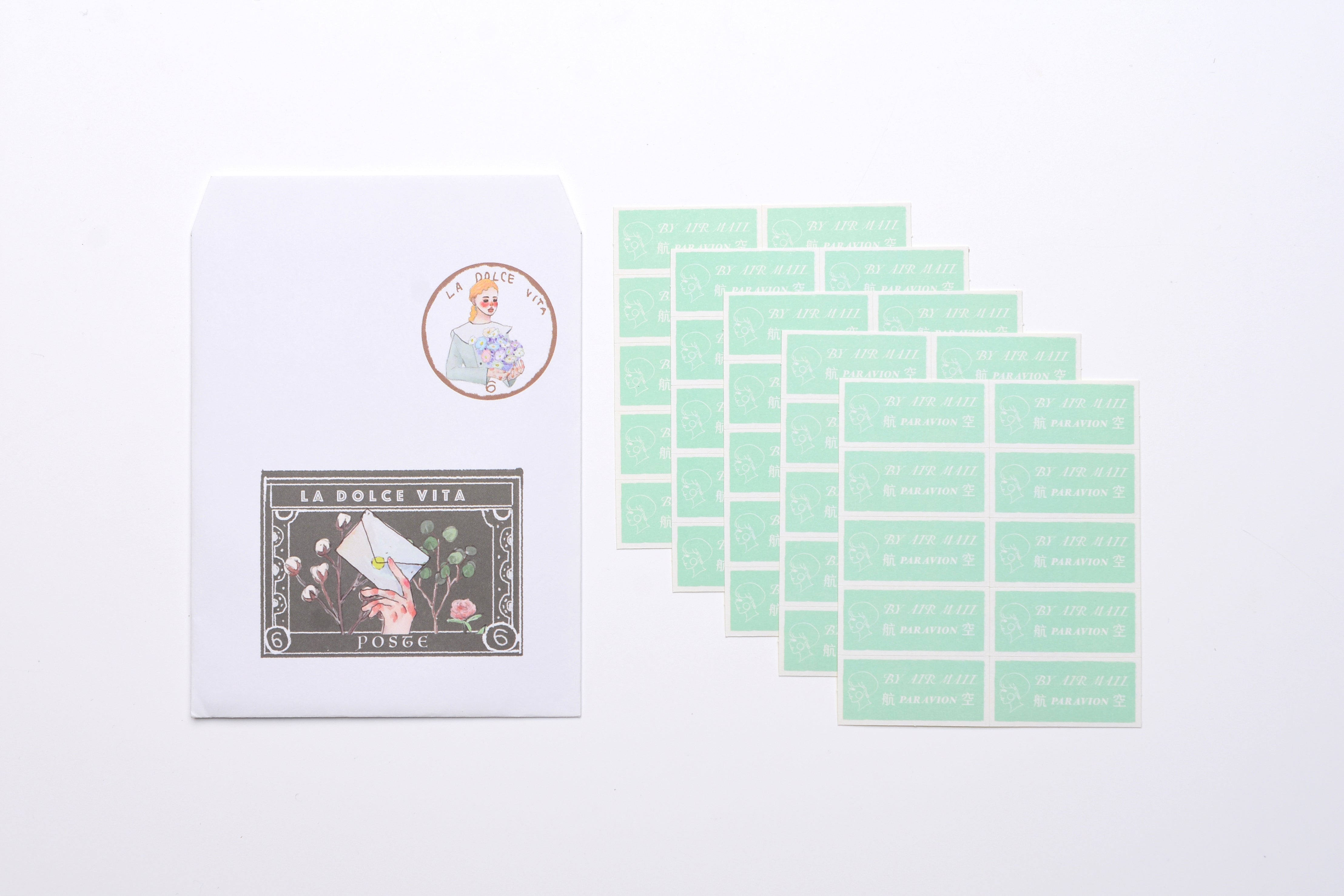 La Dolce Vita Sticker Sheet - Aiya Stationery Airmail