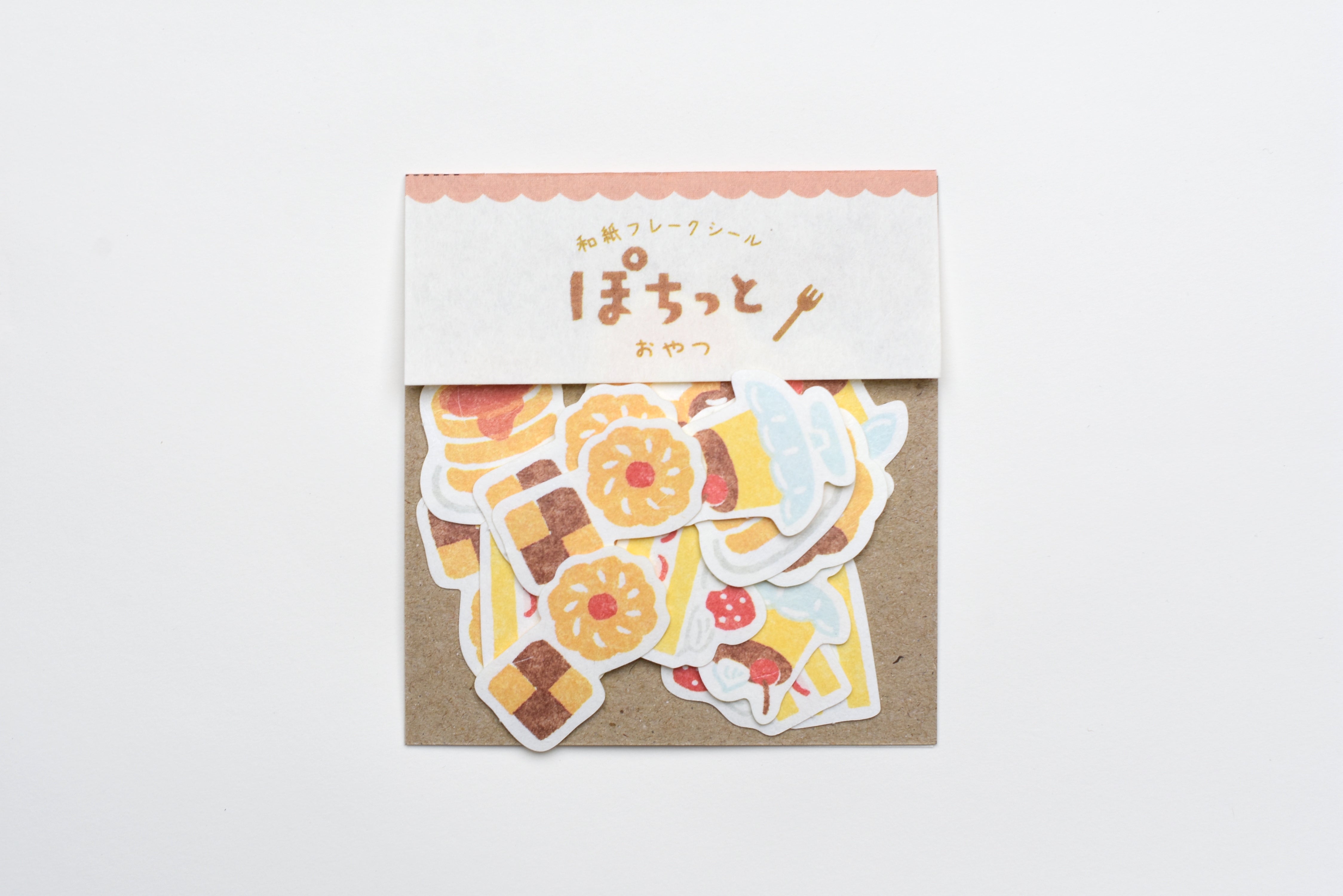 Furukawa Paper "Pochitto" Flake Sticker - Snacks & Sweets
