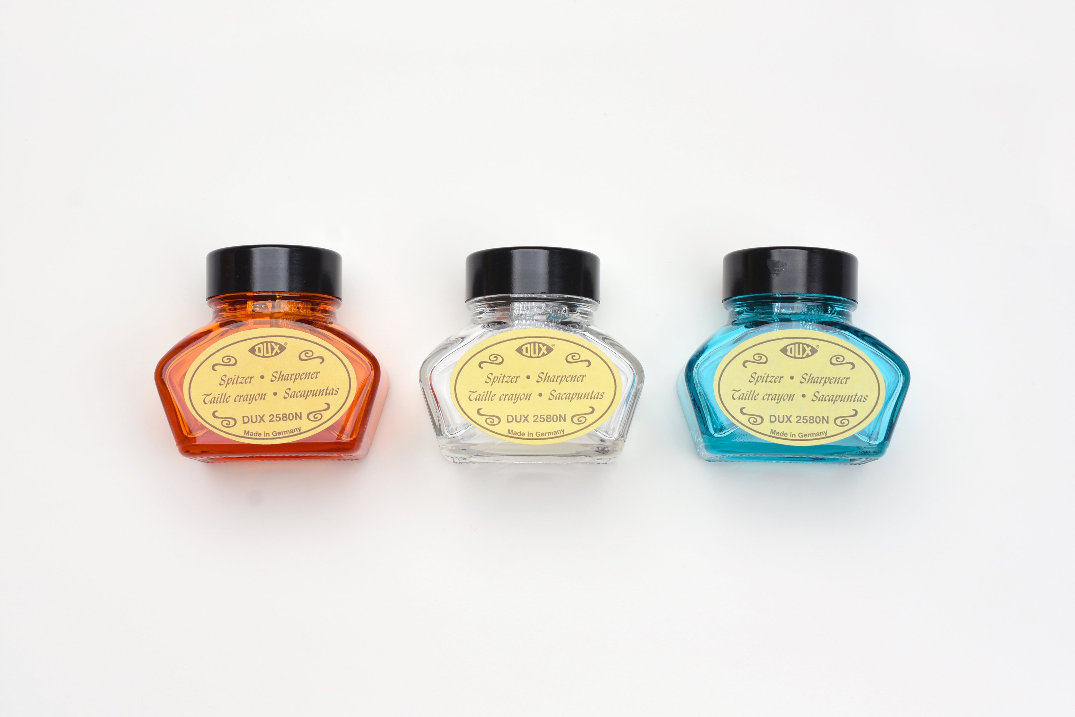 Dux Glass Inkwell Style Pencil Sharpener - Metal Insert