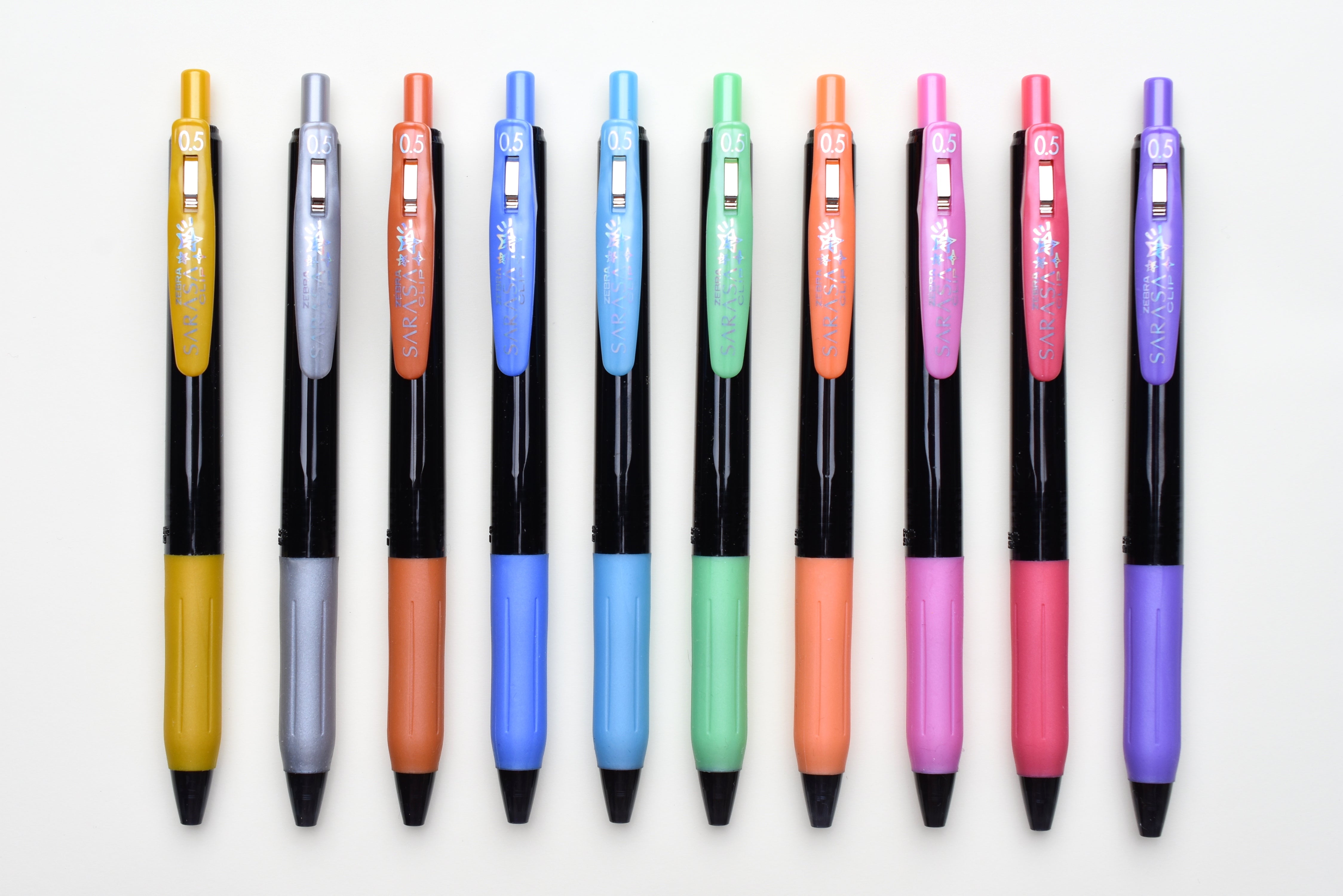 Zebra SARASA Decoshine Color - 0.5mm - Set of 10