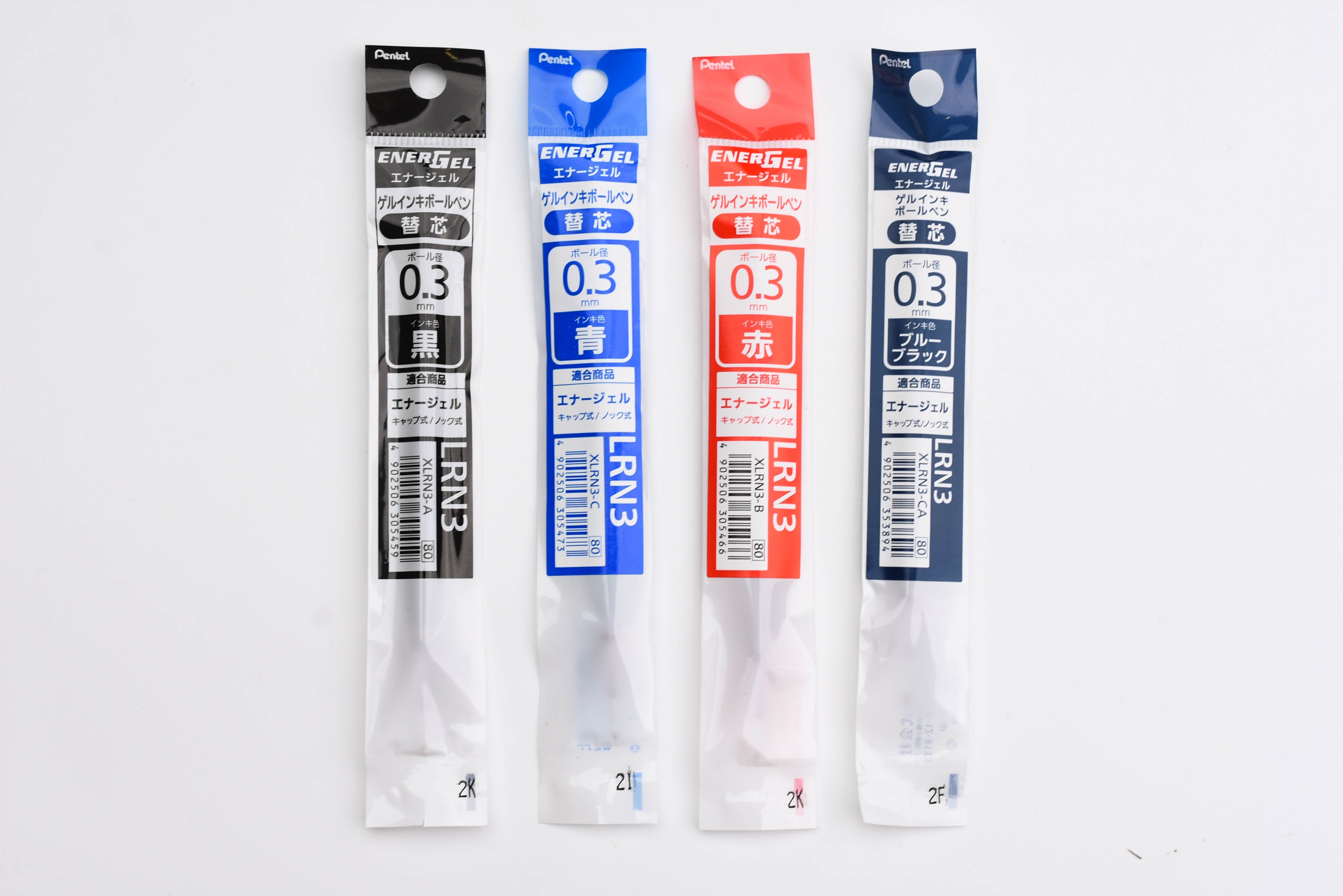 Pentel Energel XLRN3 Needle Tip 0.3mm Refills
