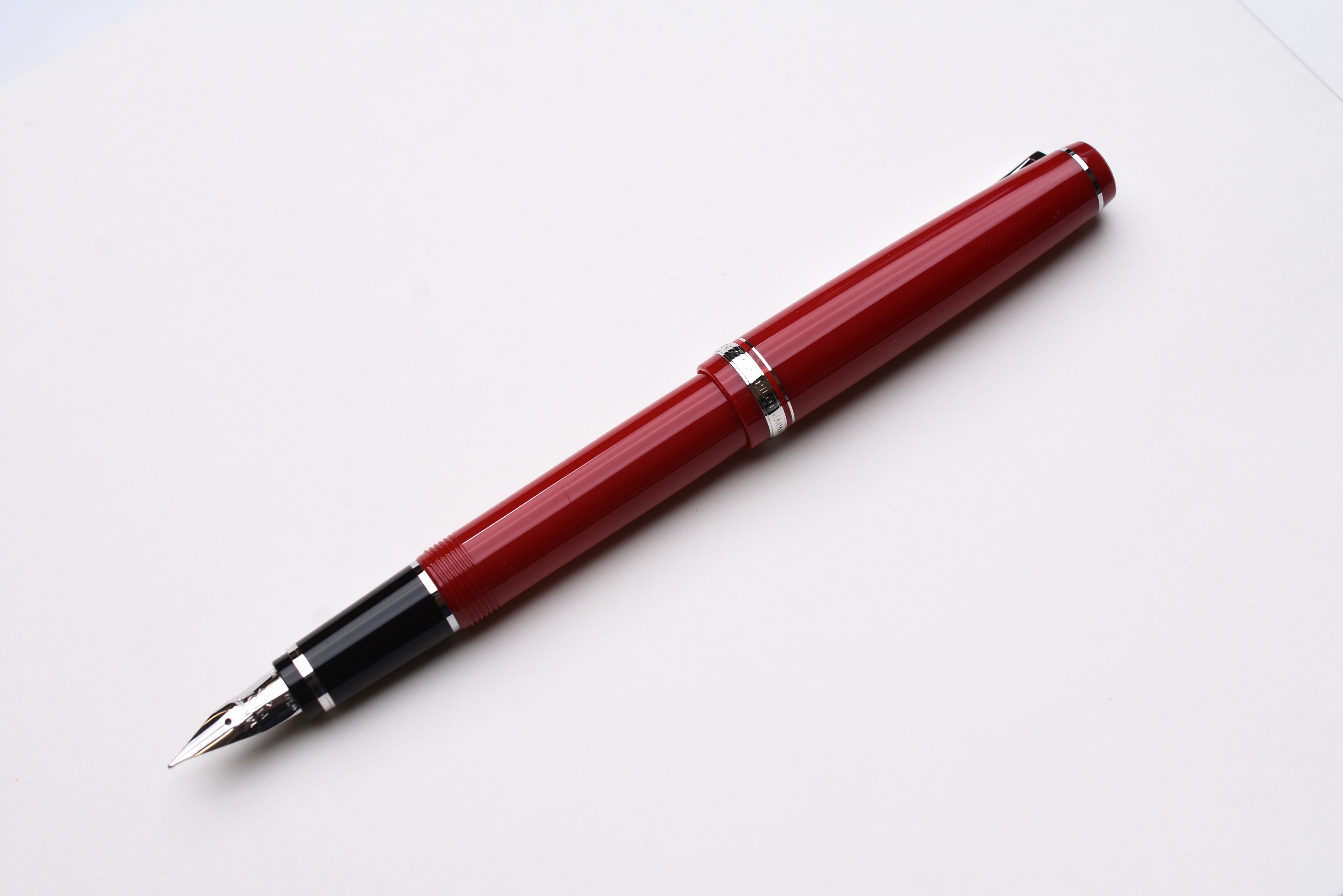 Pilot Falcon Fountain Pen - Red/Rhodium