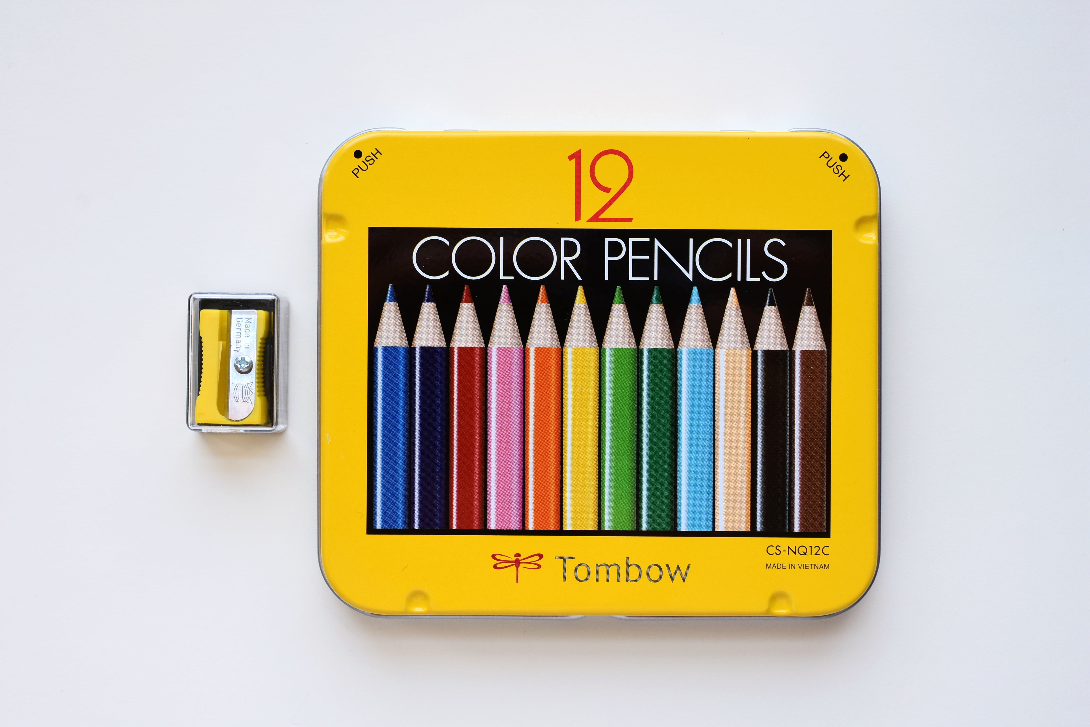 Tombow 1500 NQ Series Mini Colored Pencils - 12 Colors Set