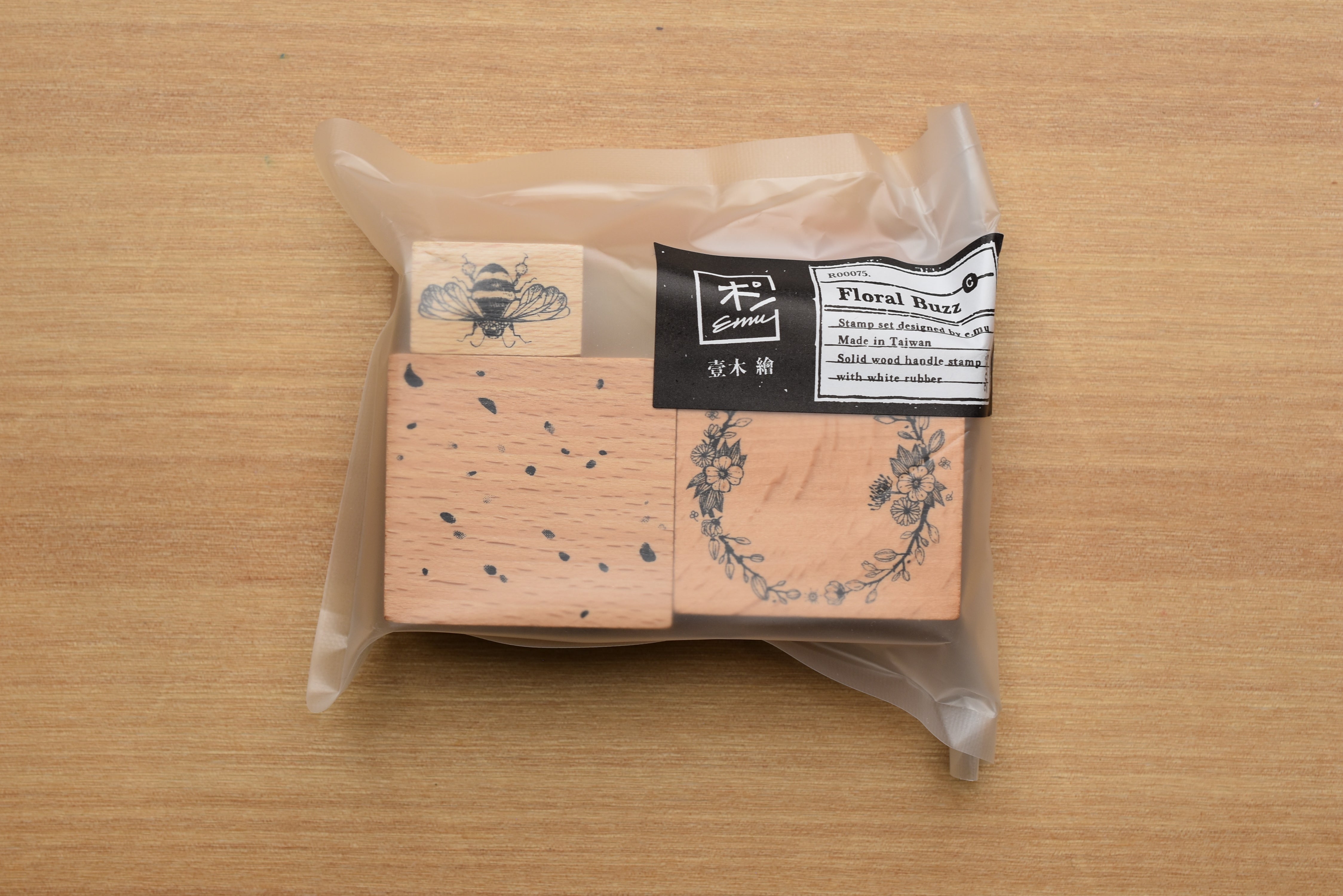 LCN x Emu Floral Buzz Rubber Stamp Set