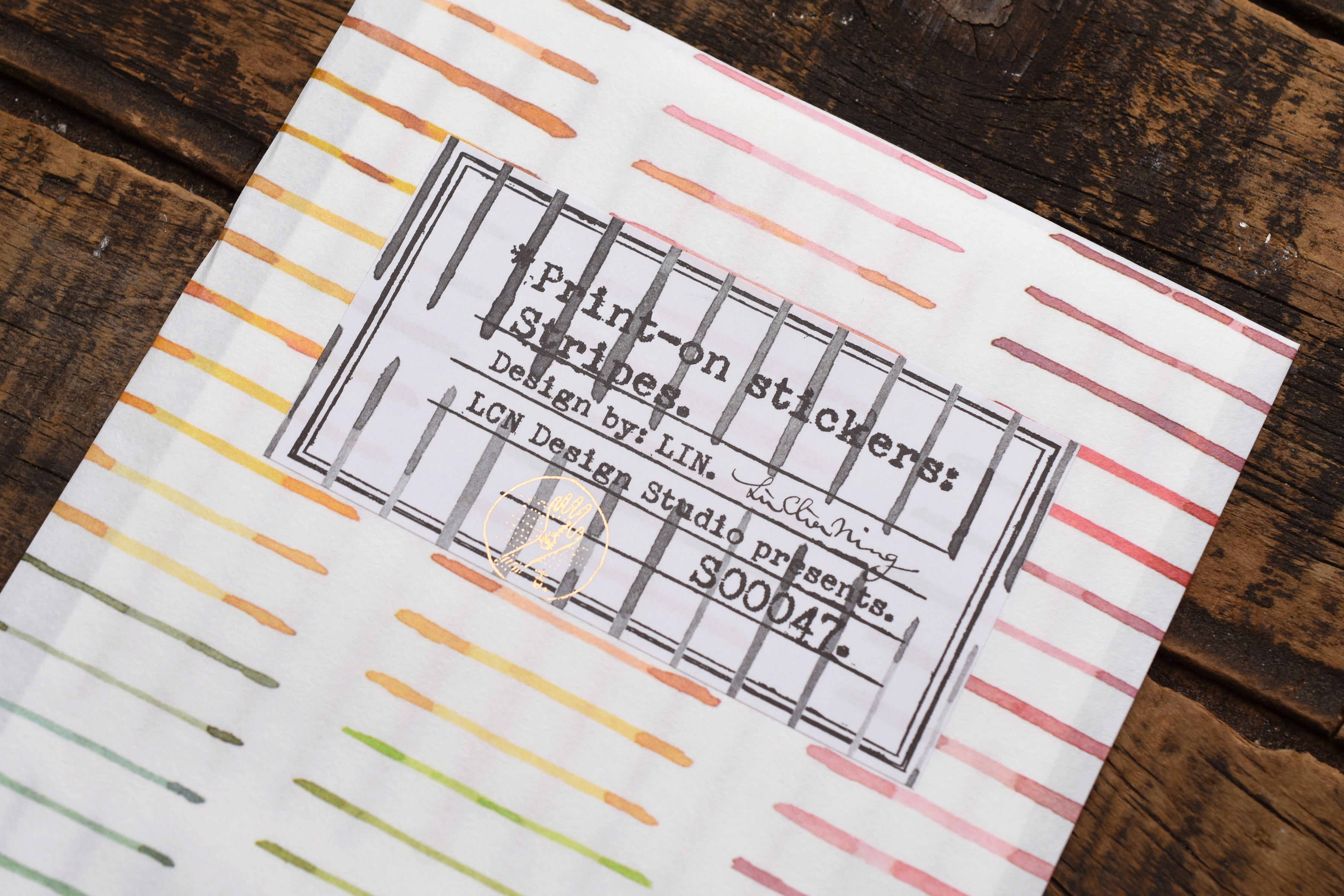 LCN Print On Stickers - Stripes