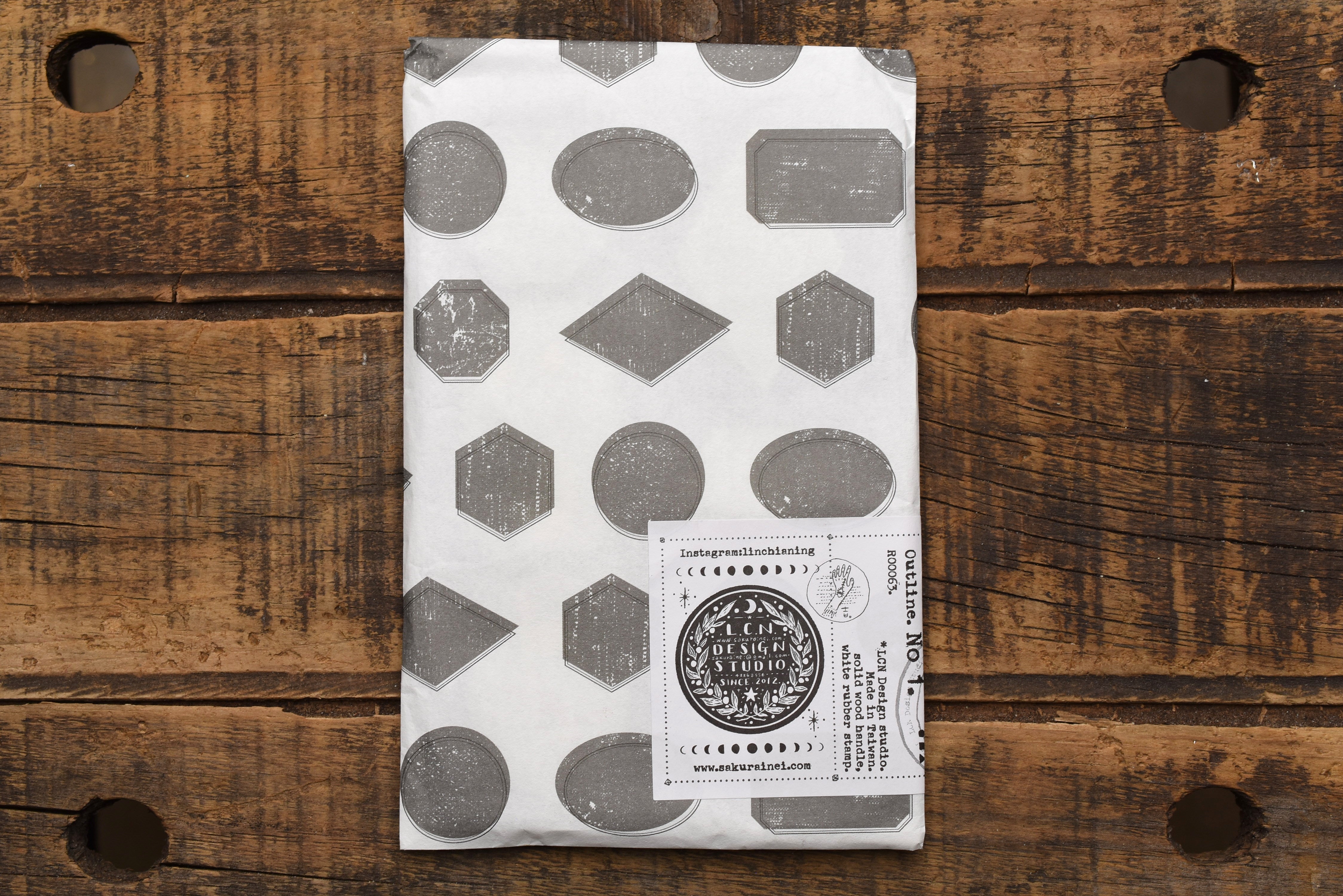 LCN Outline Mounted Rubber Stamp Set No. 1
