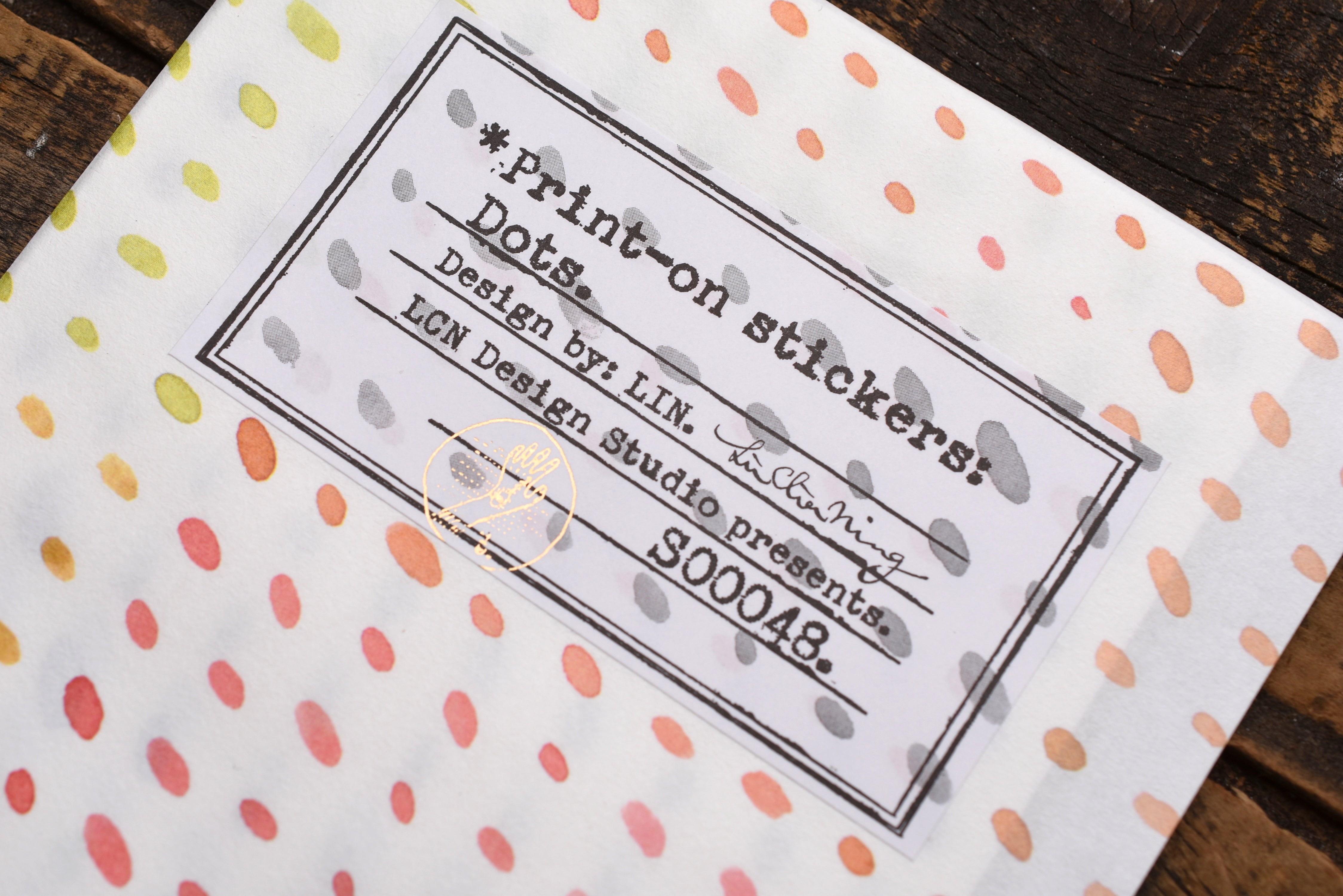 LCN Print On Stickers - Dots