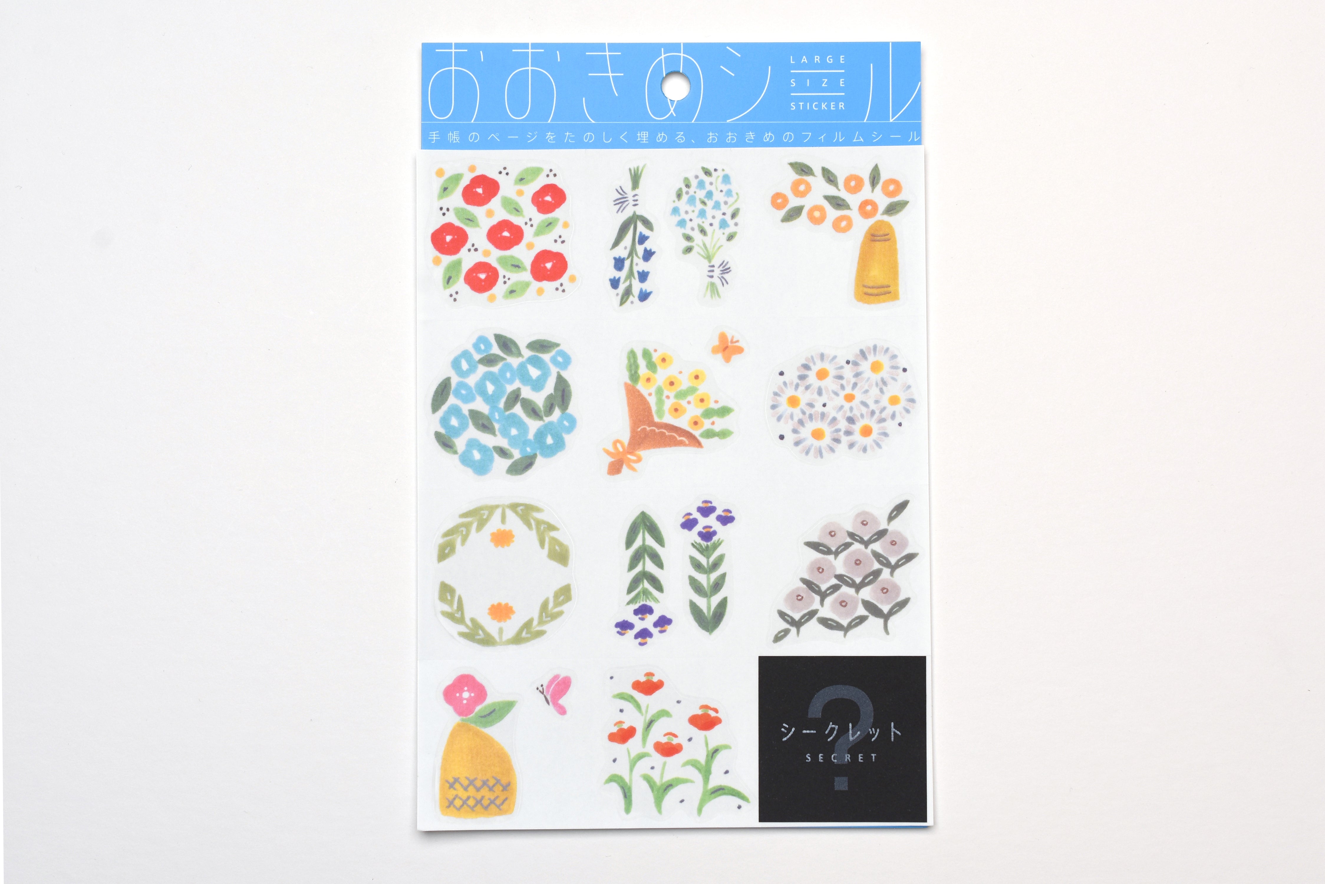 Hitotoki Large Size Sticker Sheet - Bouquet
