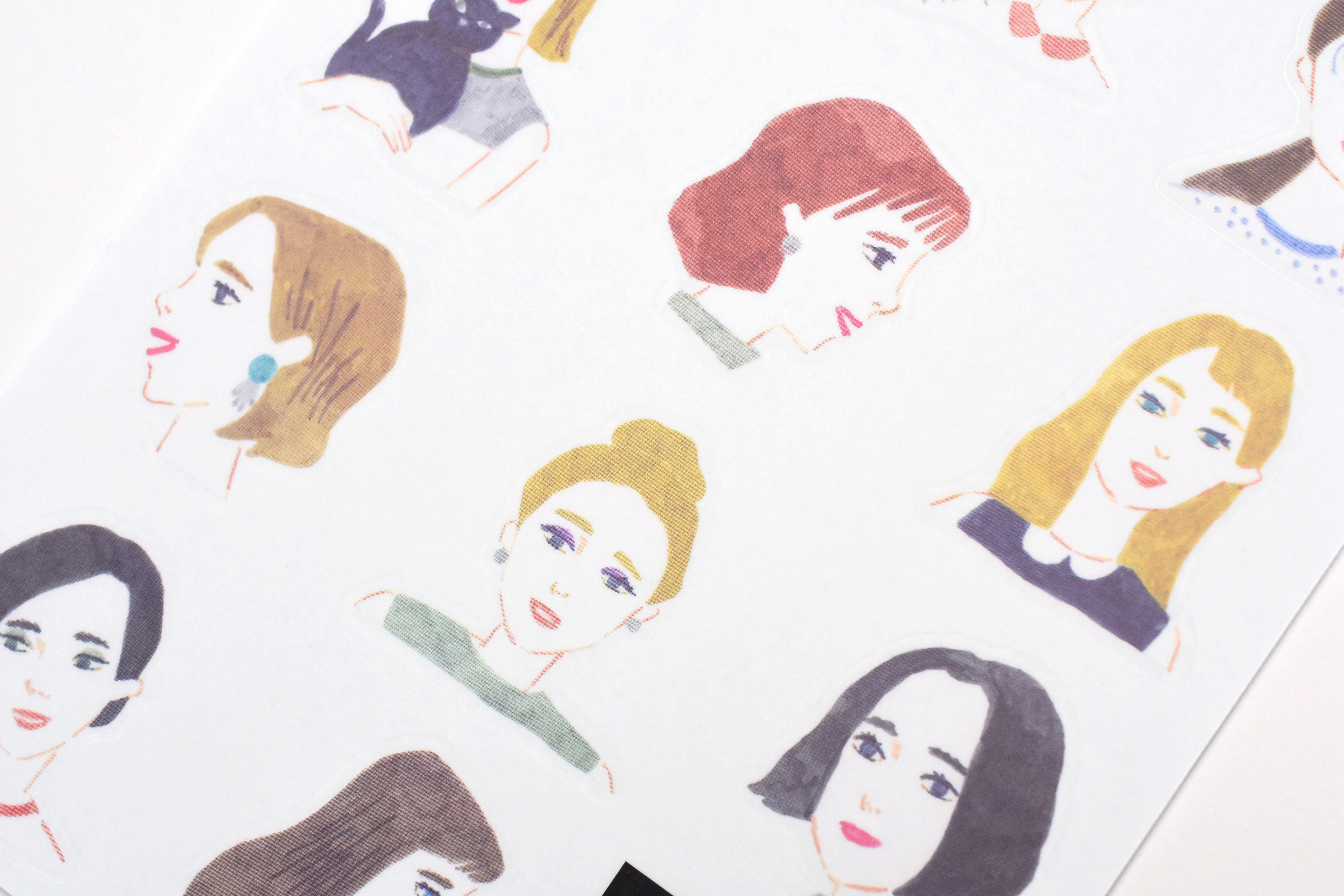 Hitotoki Large Size Sticker Sheet - Women
