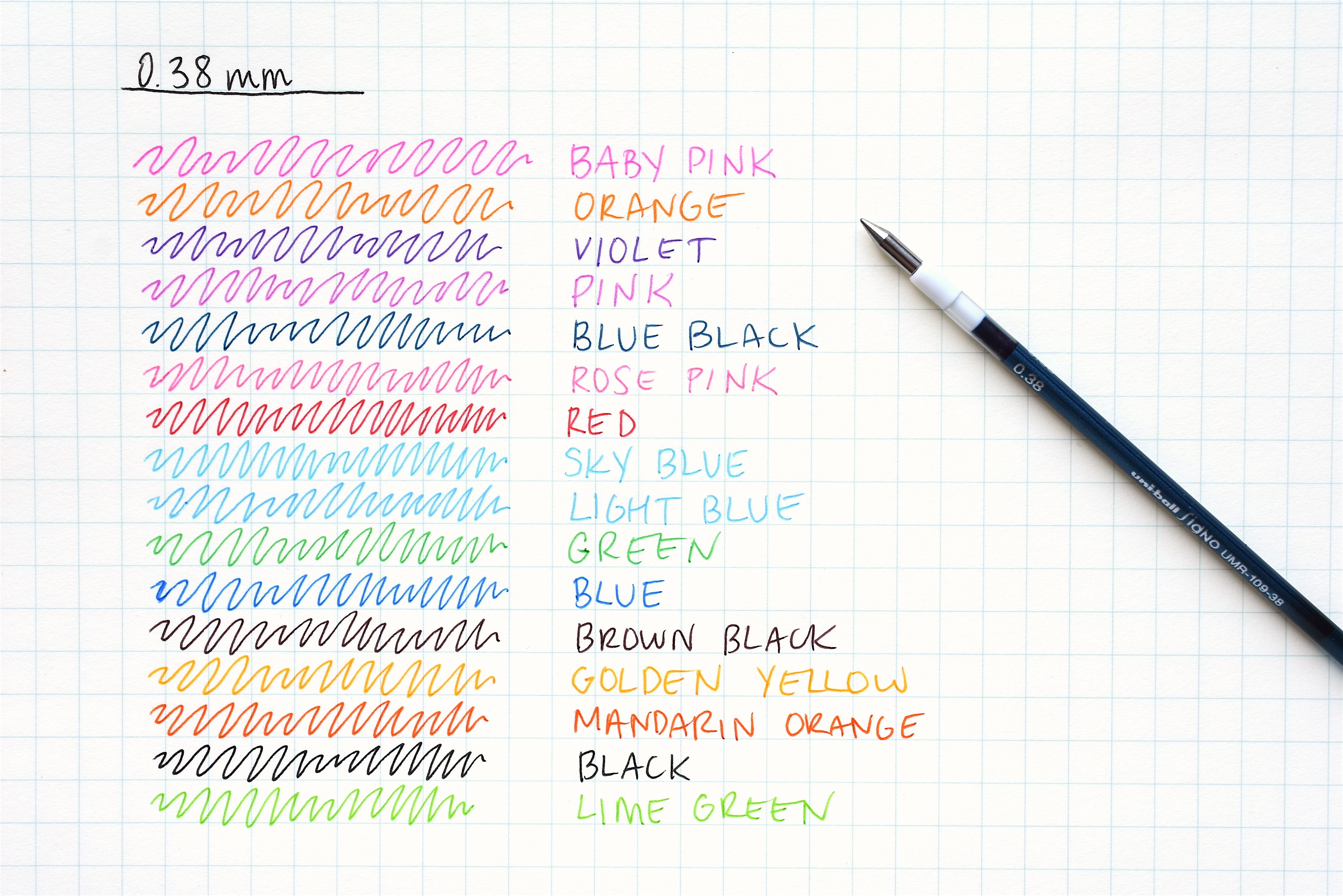 Uni Style Fit Gel Multi Pen Refill - 0.28mm