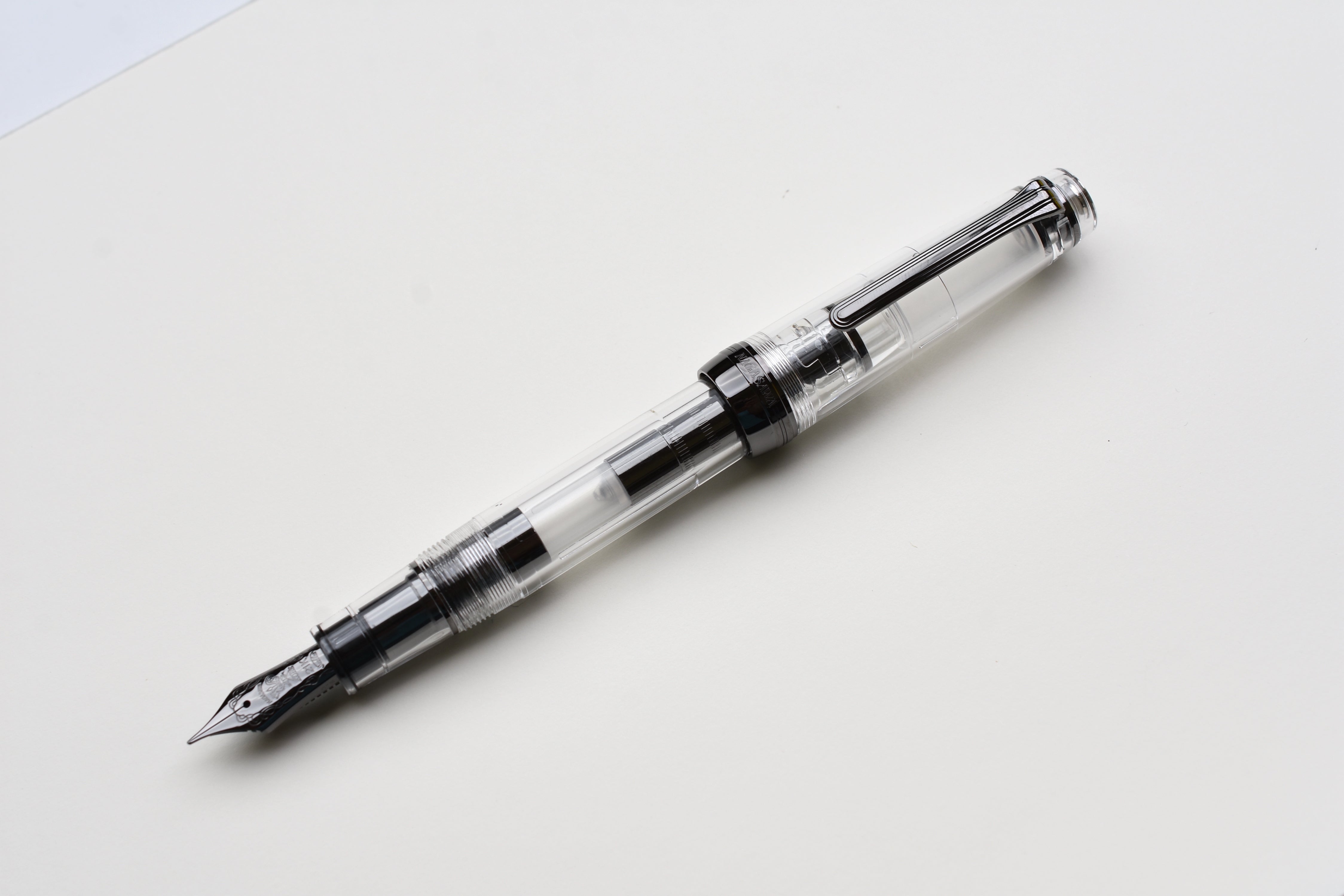 Nagasawa Original Large Fountain Pen Skeleton Gearske - Black