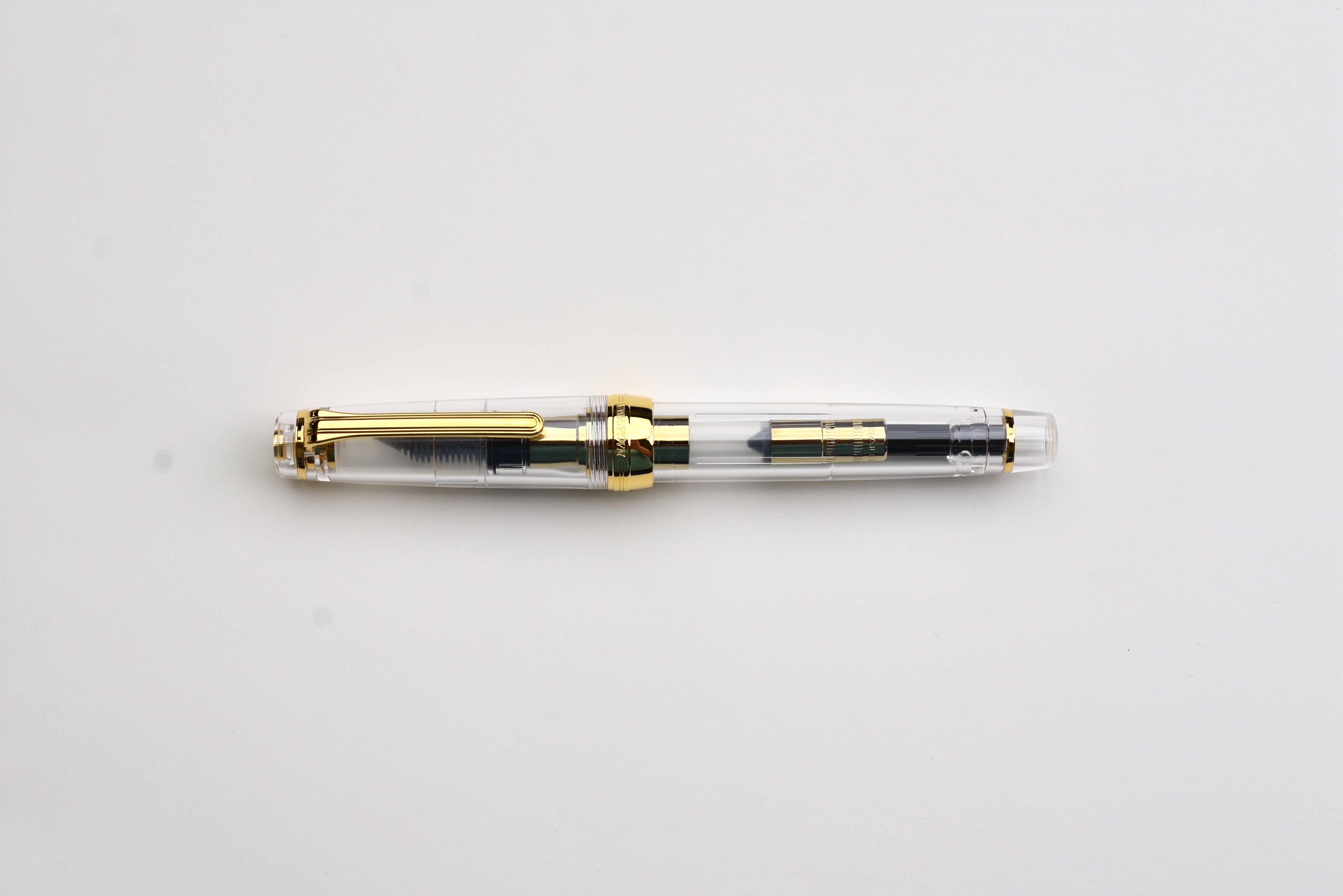 Nagasawa Original Large Fountain Pen Skeleton Gearske - Gold