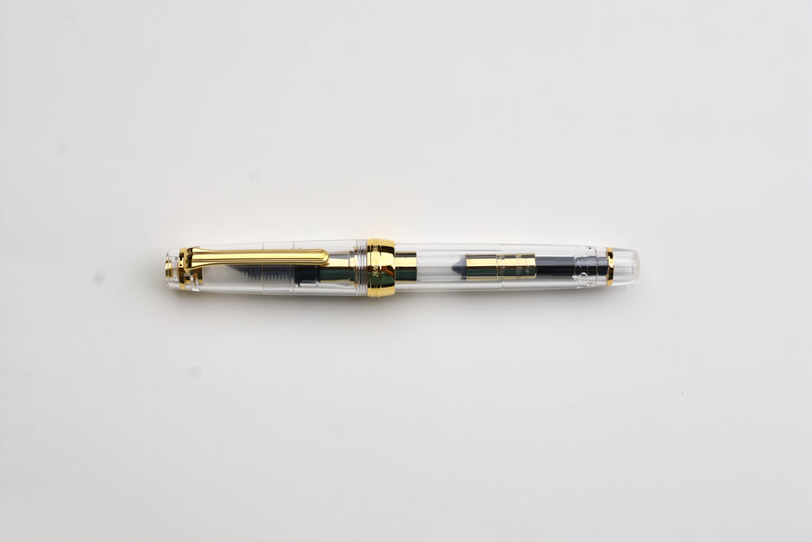 Nagasawa Original Large Fountain Pen Skeleton Gearske - Gold