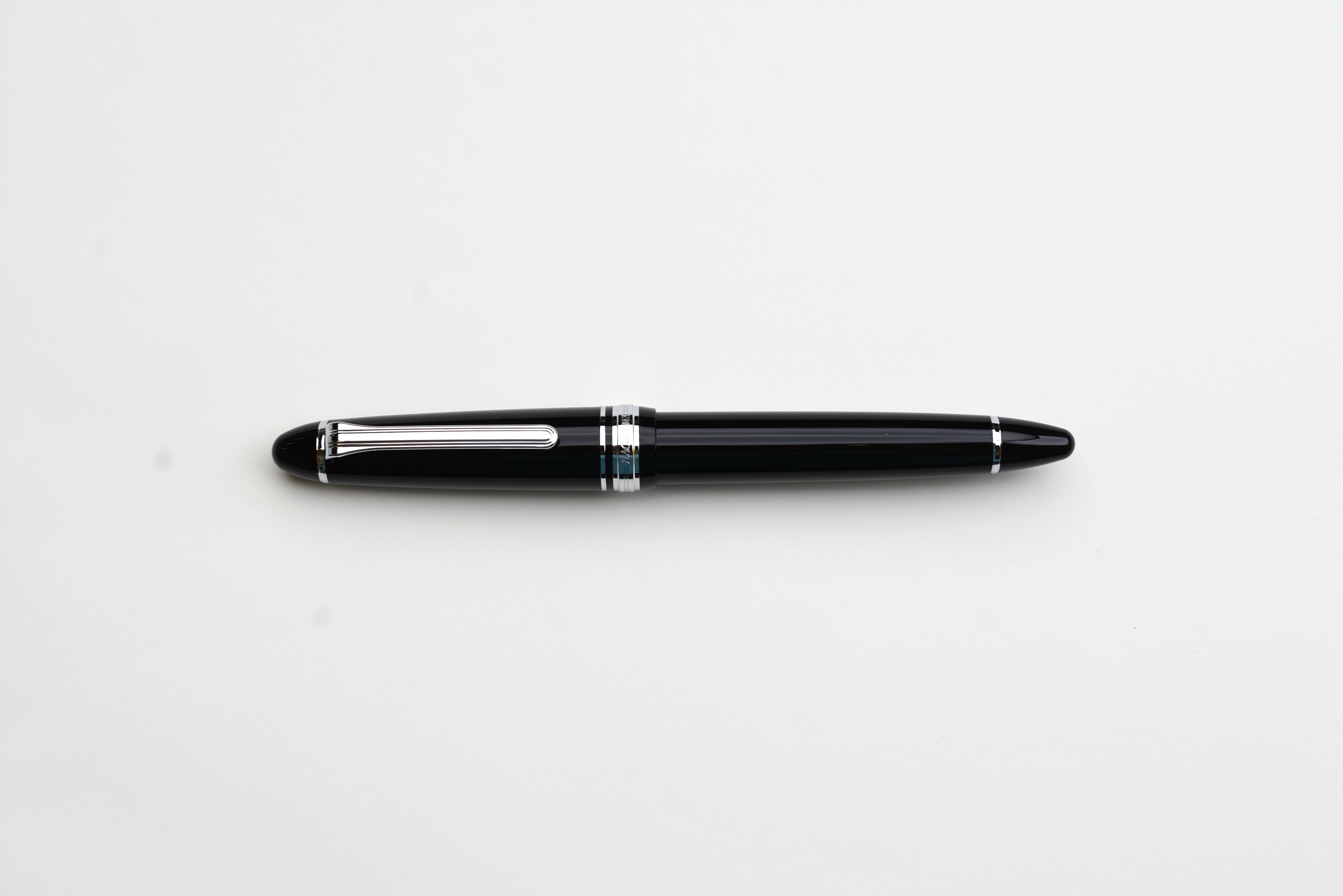 Nagasawa Original Standard Fountain Pen - Black/Silver