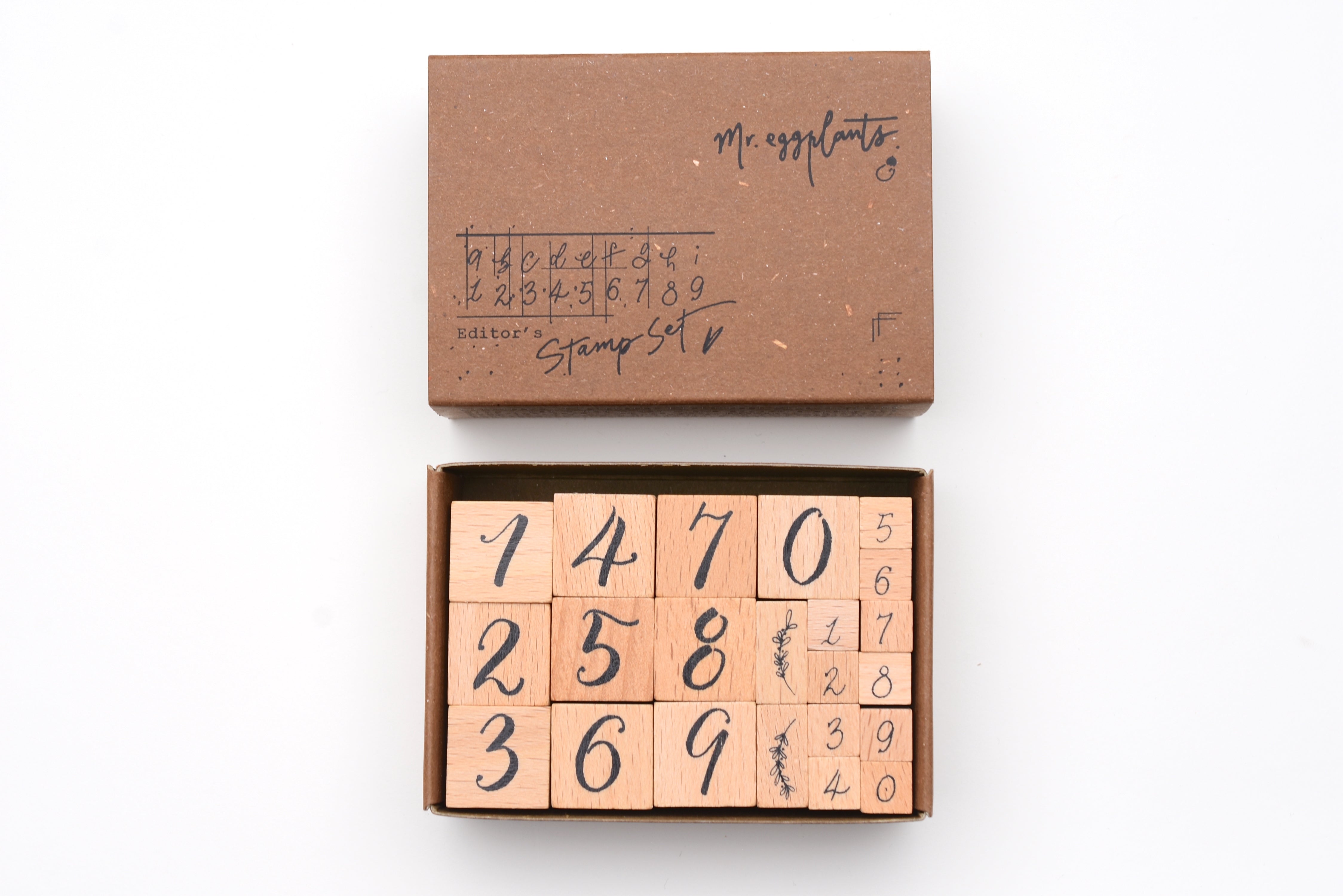 Mr. Eggplants Editor's Stamp Set - Numbers