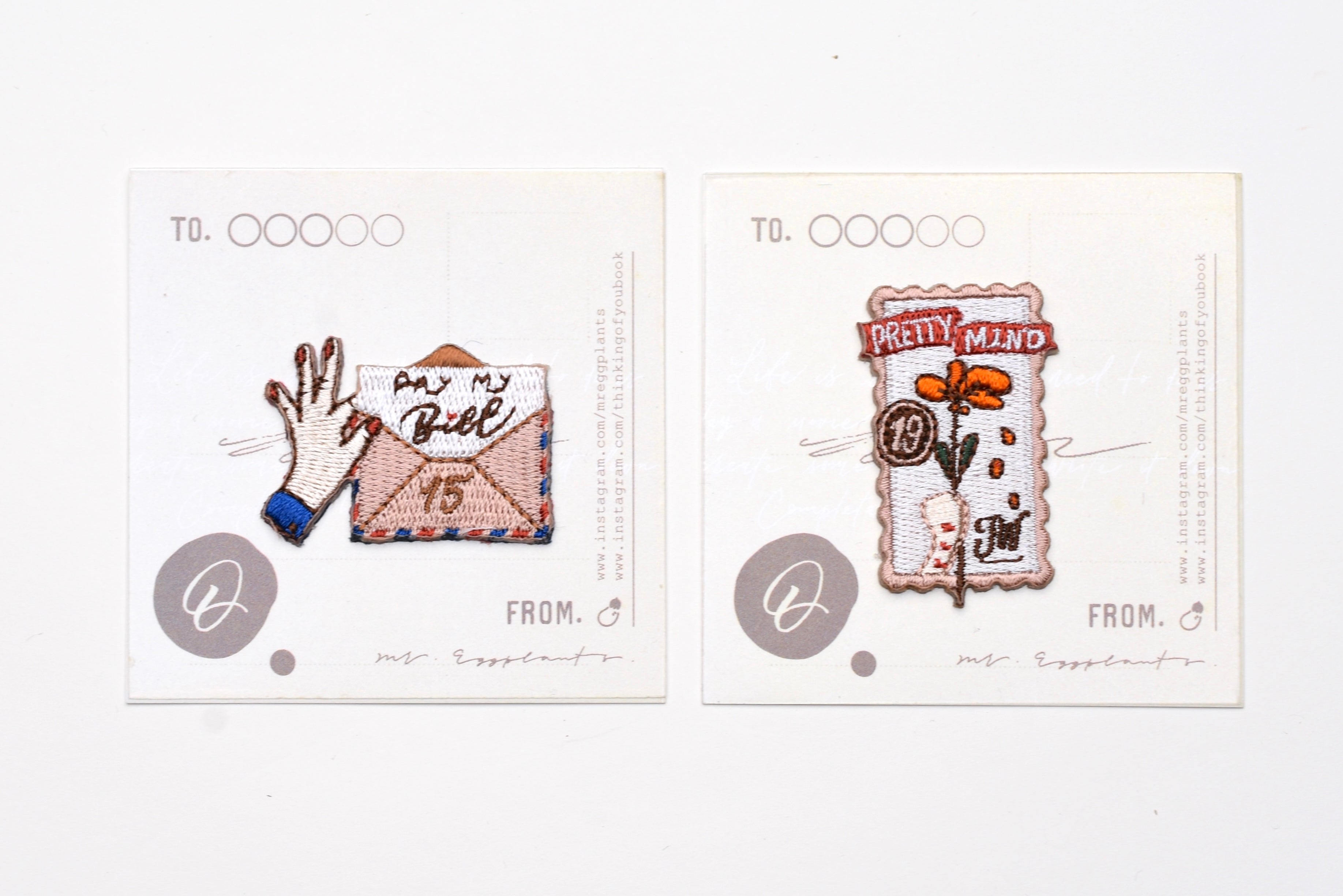 Mr. Eggplants - Embroidery Sticker Patches