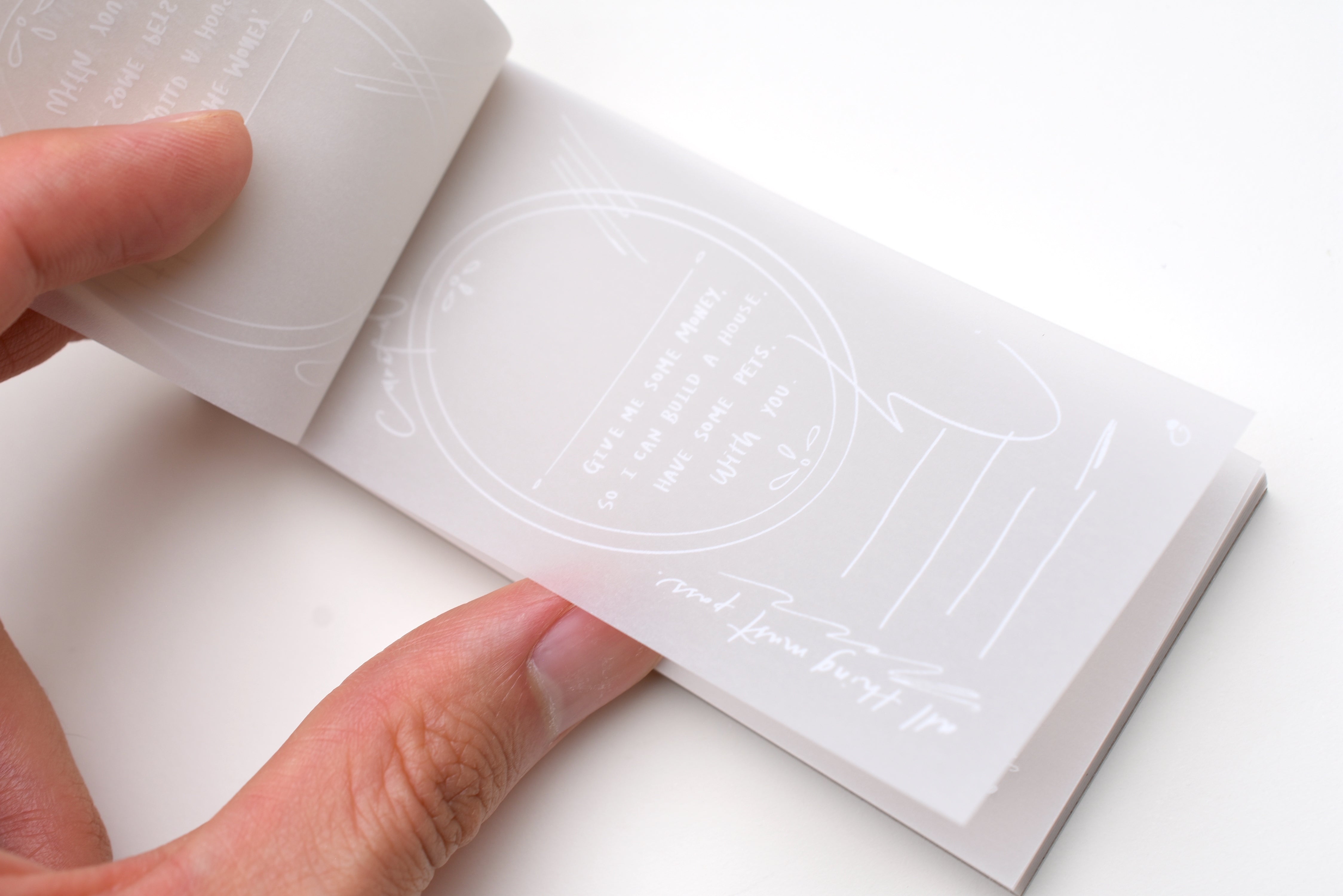 Mr. Eggplants Tracing Paper Memo Pad - Note to Self