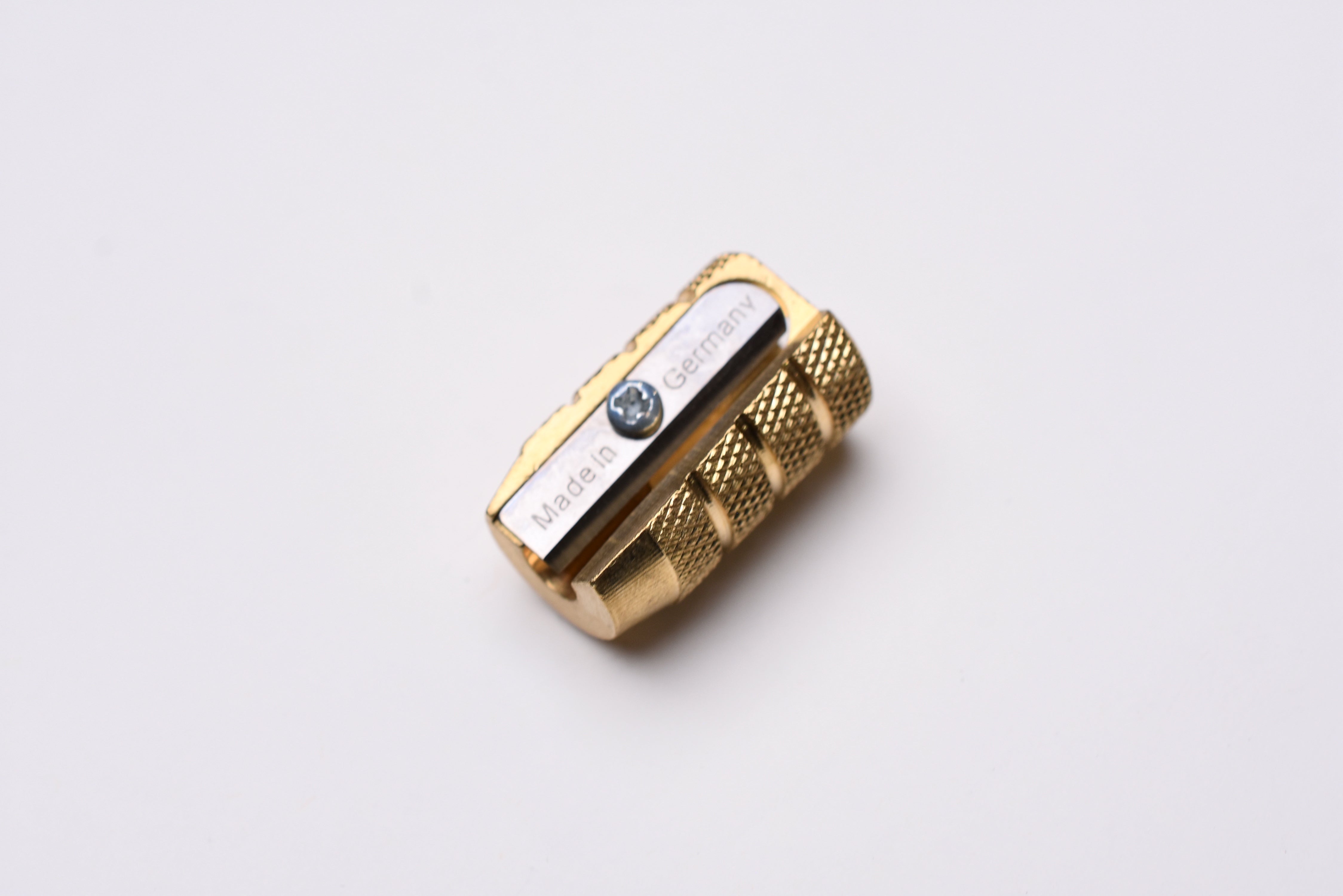 M+R Brass Bullet Single Hole Sharpener