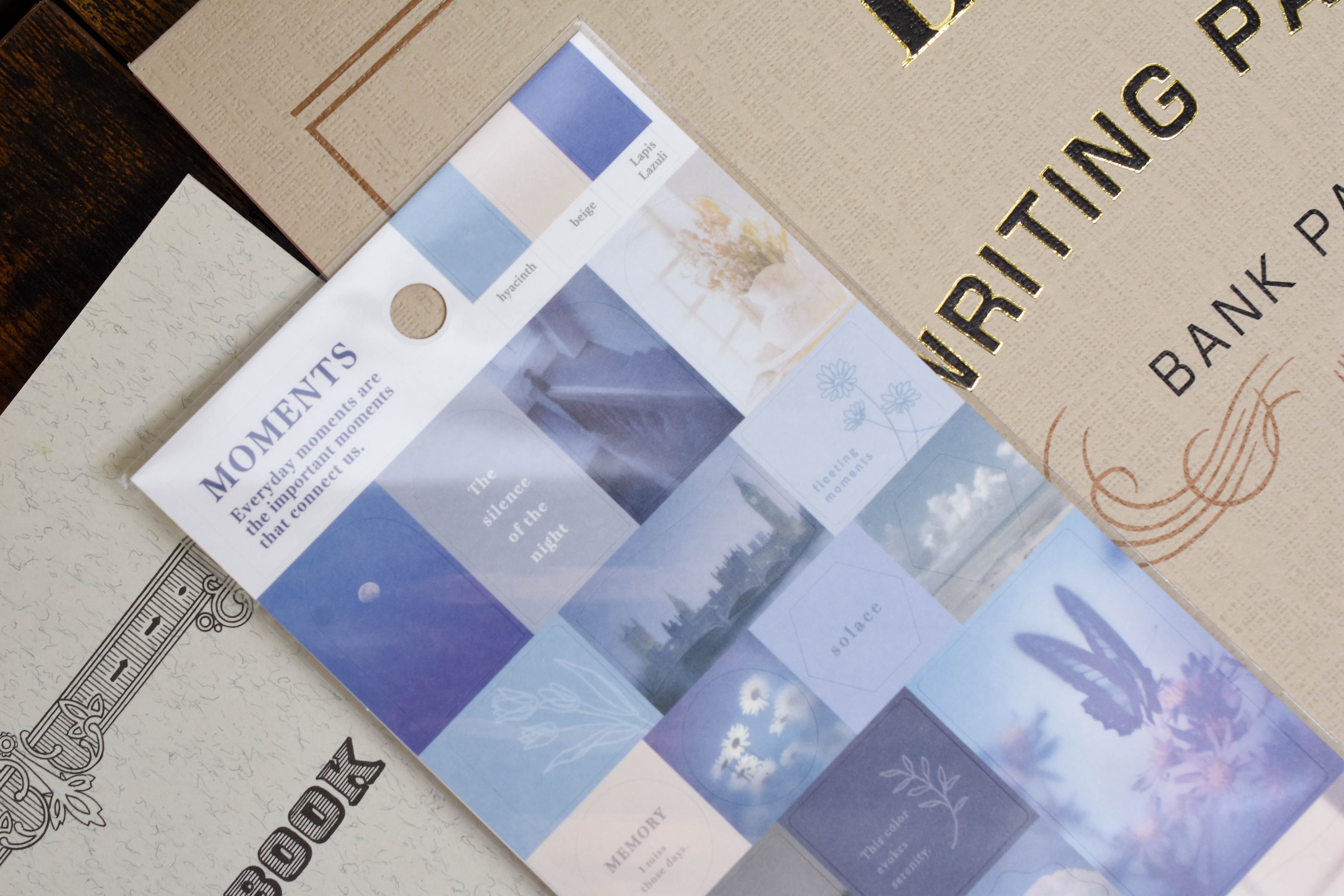 Moments Sticker - Navy Tone