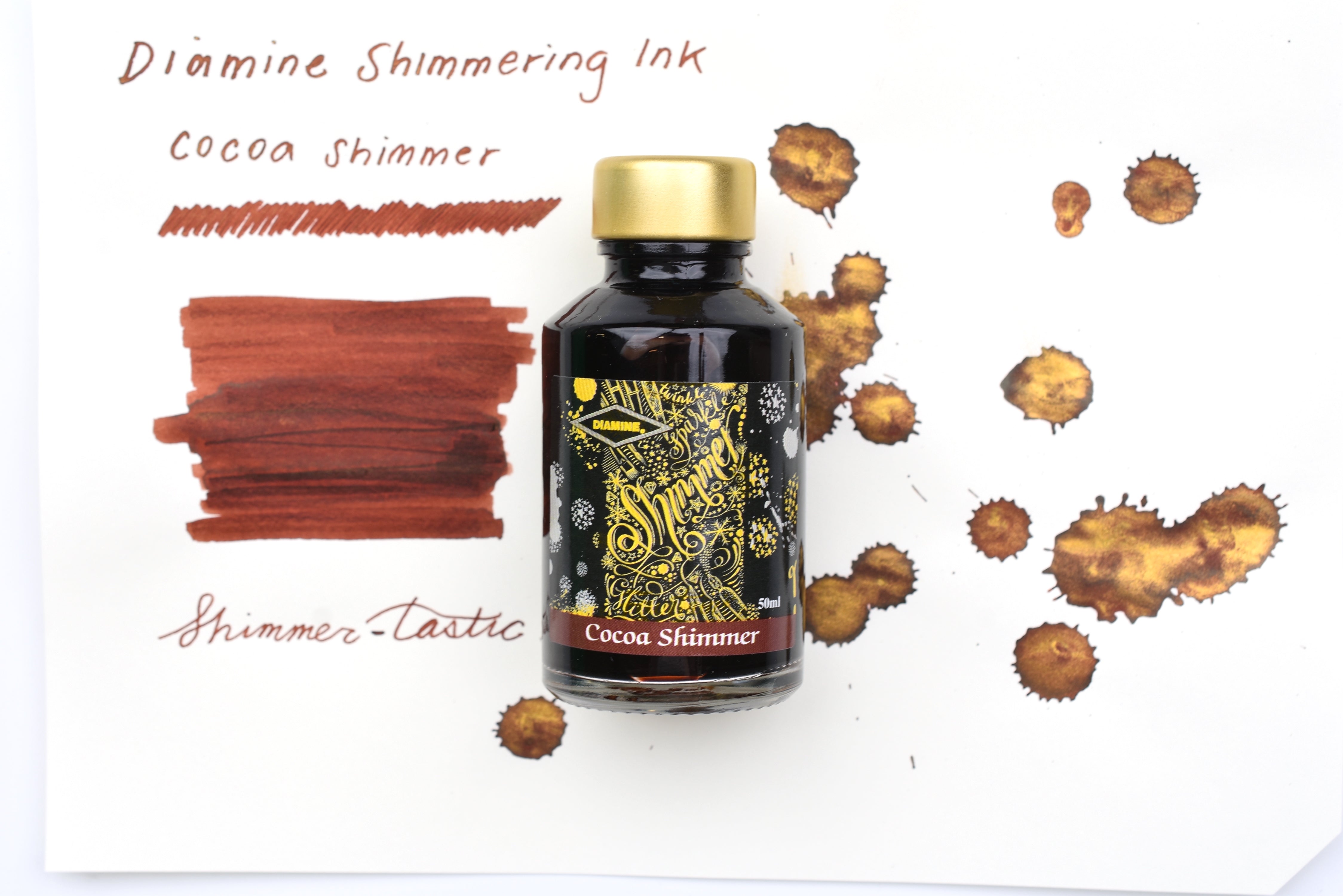 Diamine Shimmer Ink - Cocoa Shimmer - 50mL