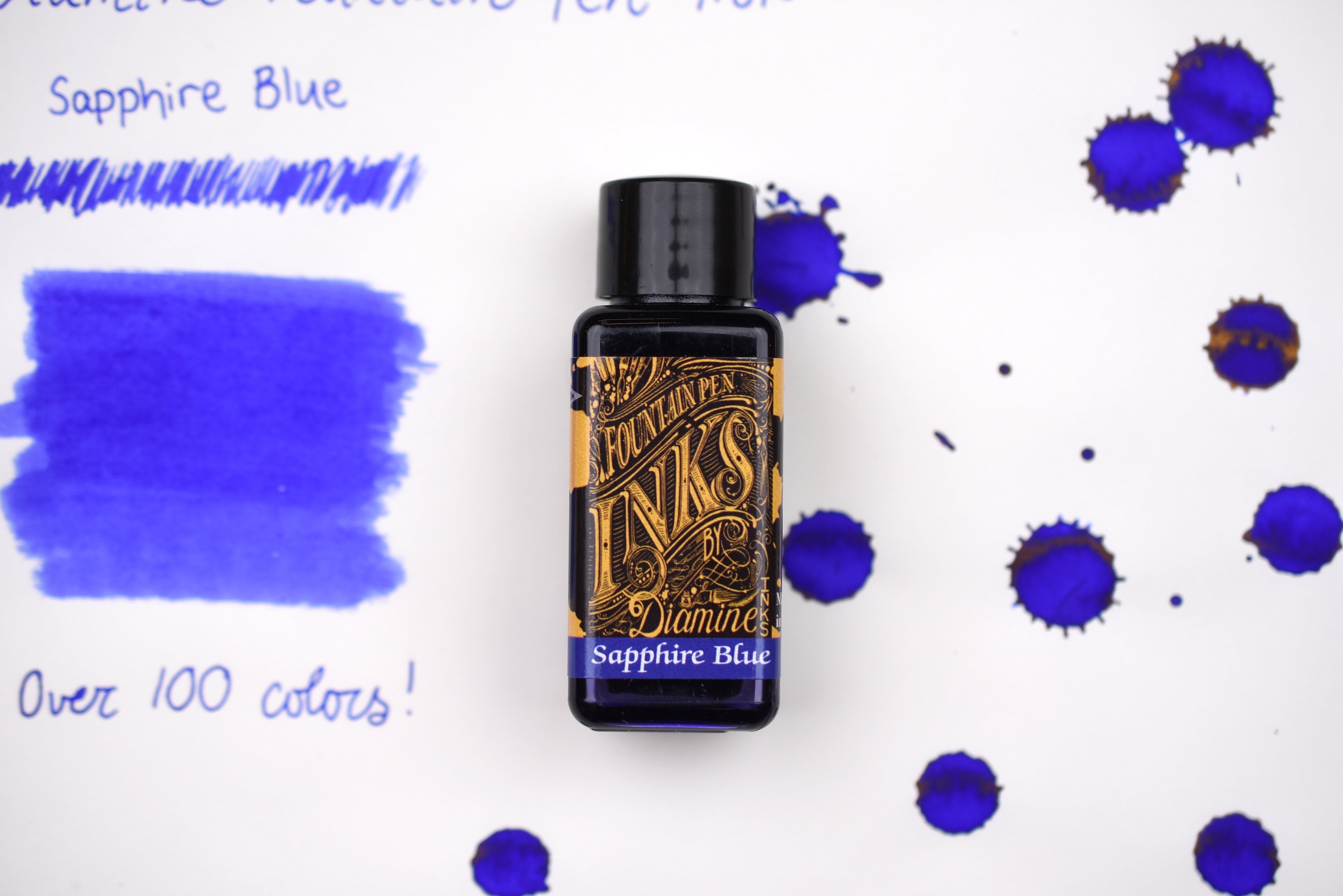 Diamine Fountain Pen Ink - Sapphire Blue - 30mL