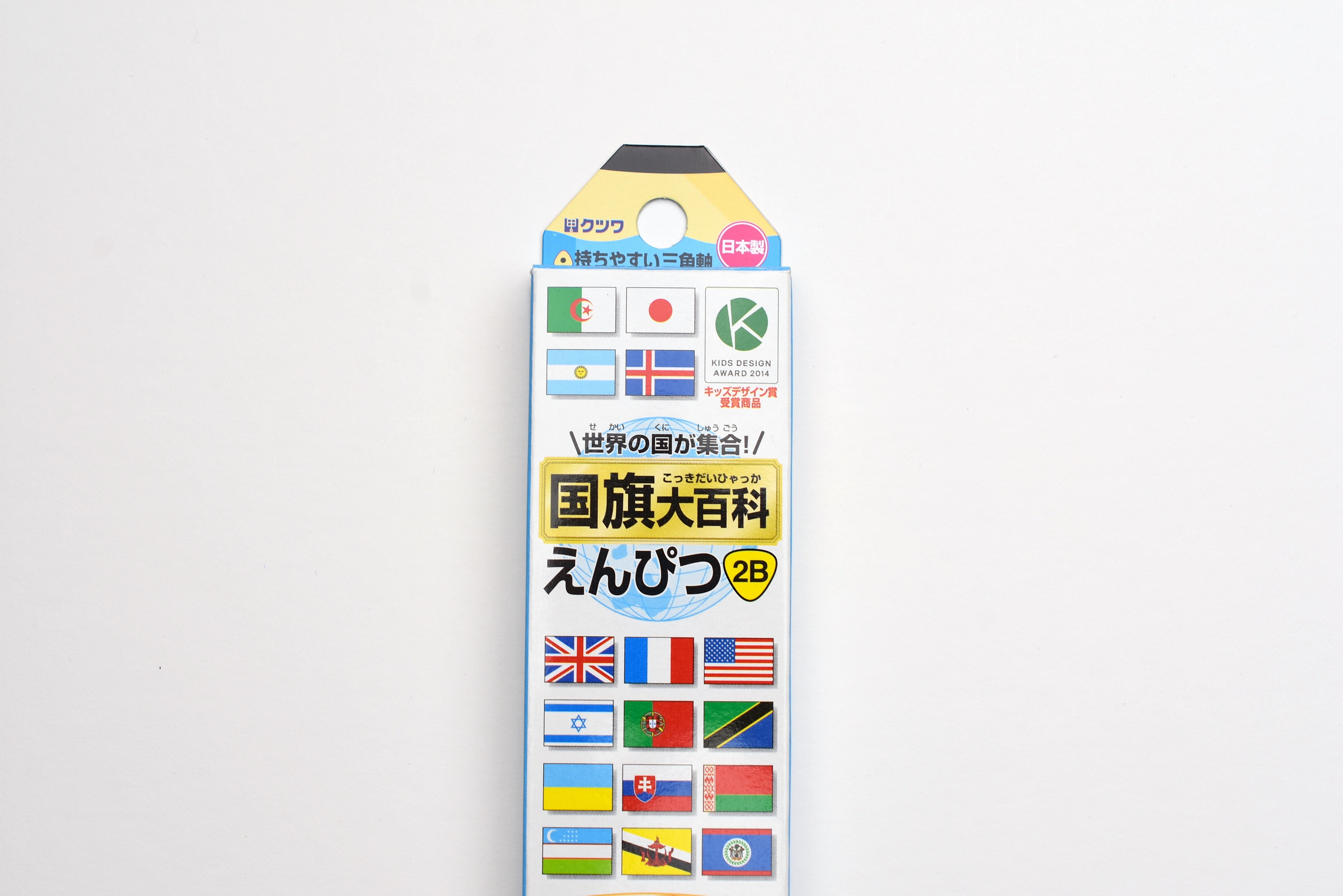 Kutsuwa National Flag Encyclopedia Pencil - Box of 12