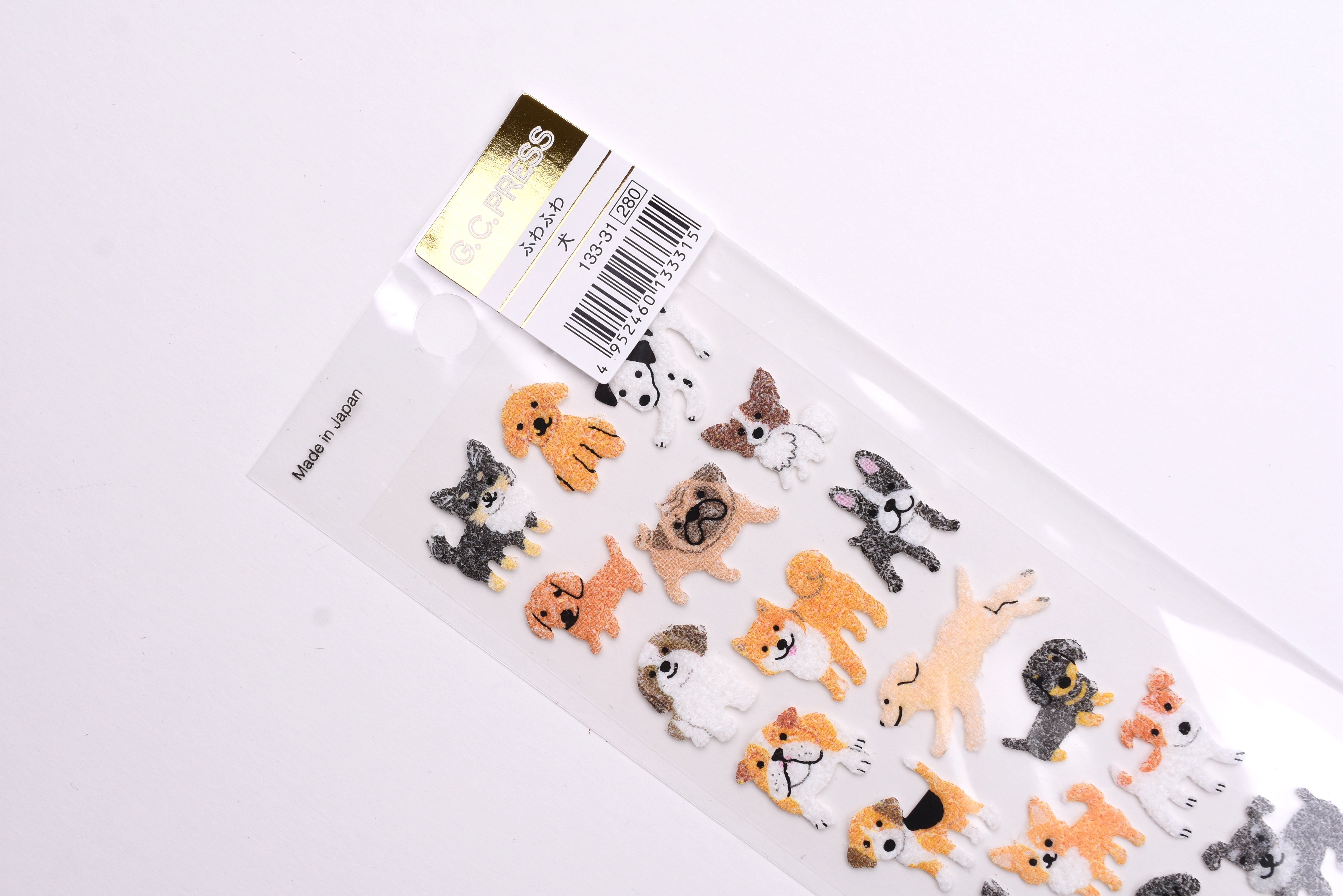 G.C. Press Fuzzy Stickers - Dogs