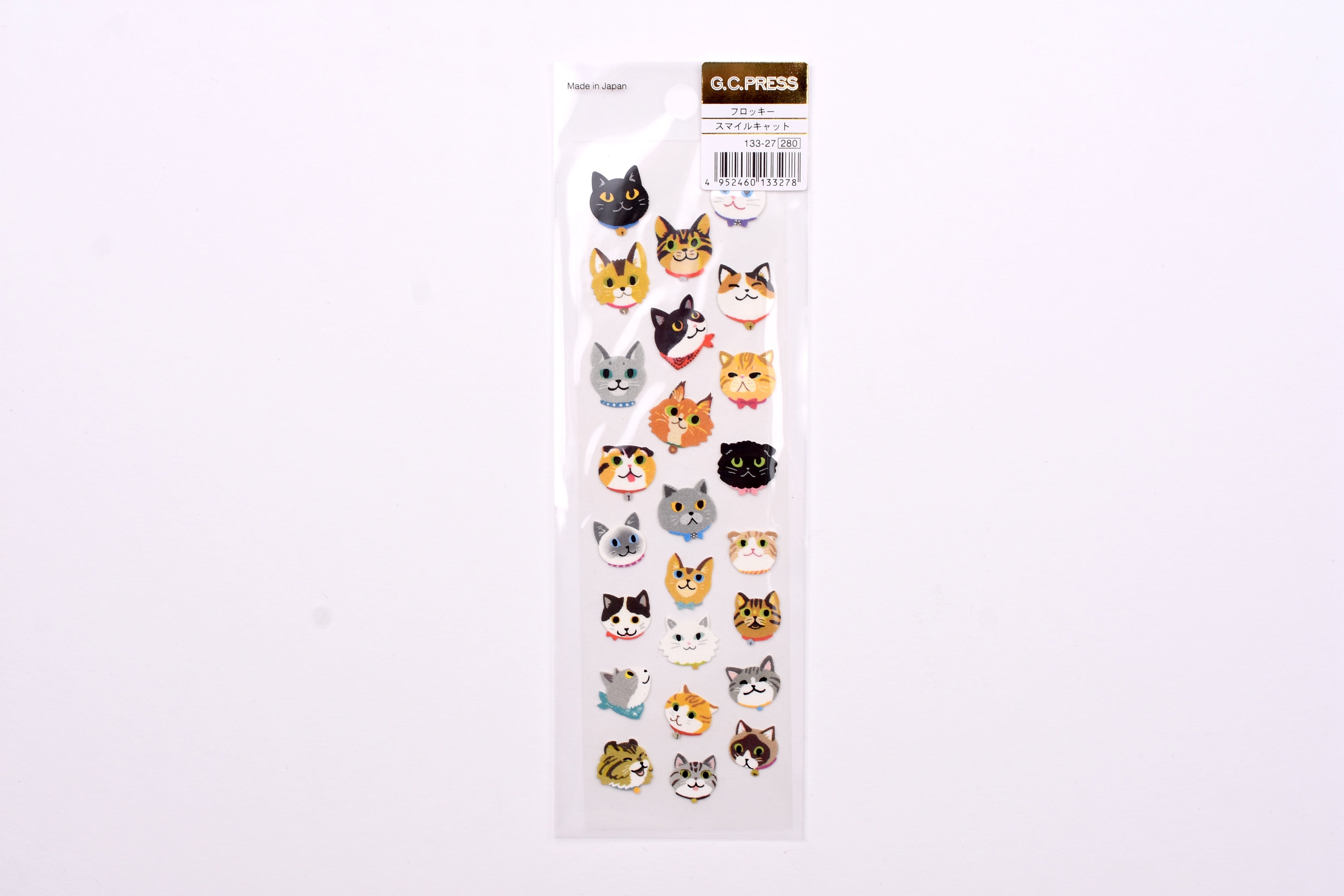 G.C. Press Velvet Stickers - Smiling Cats