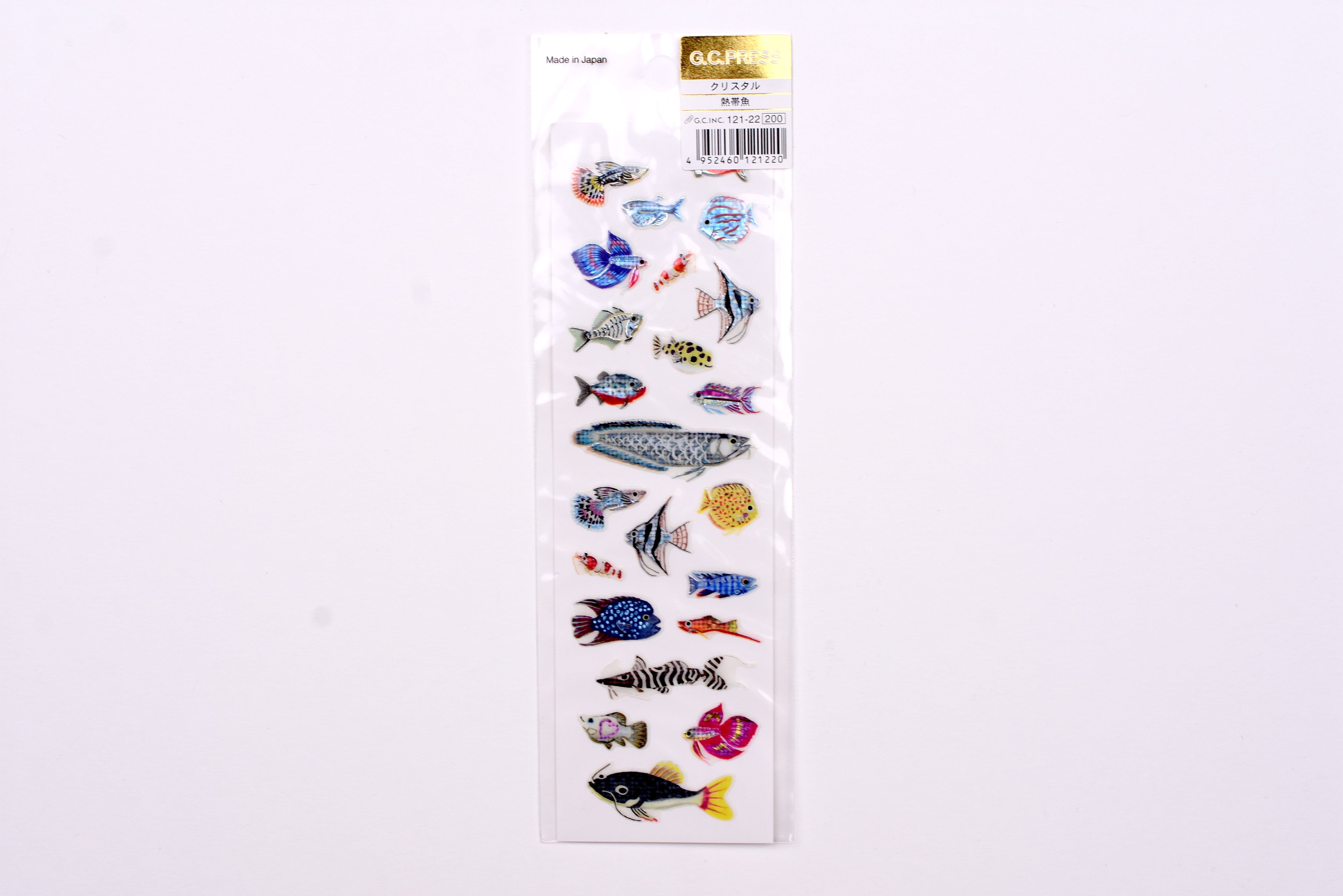 G.C. Press Glitter Stickers - Tropical Fish