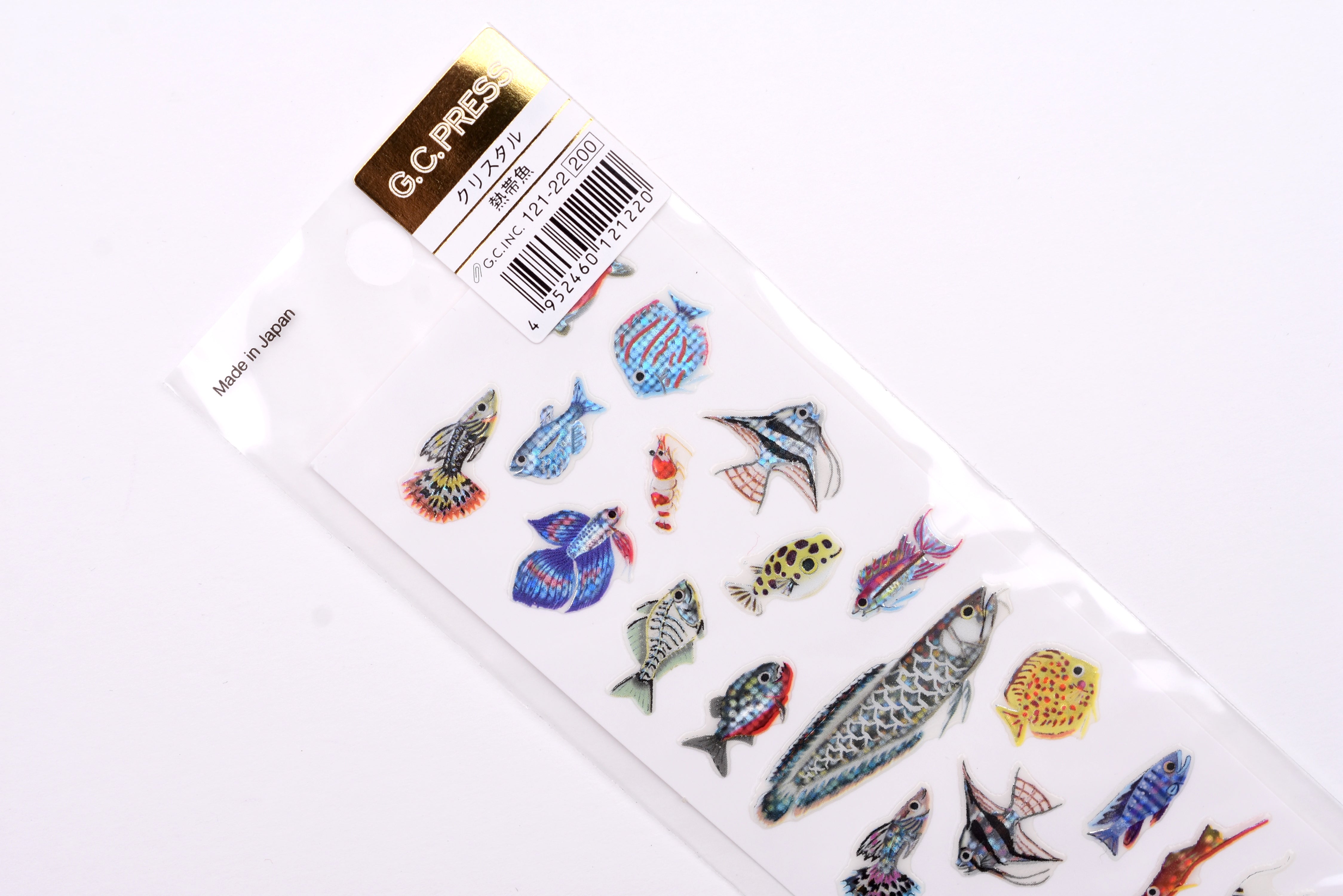 G.C. Press Glitter Stickers - Tropical Fish