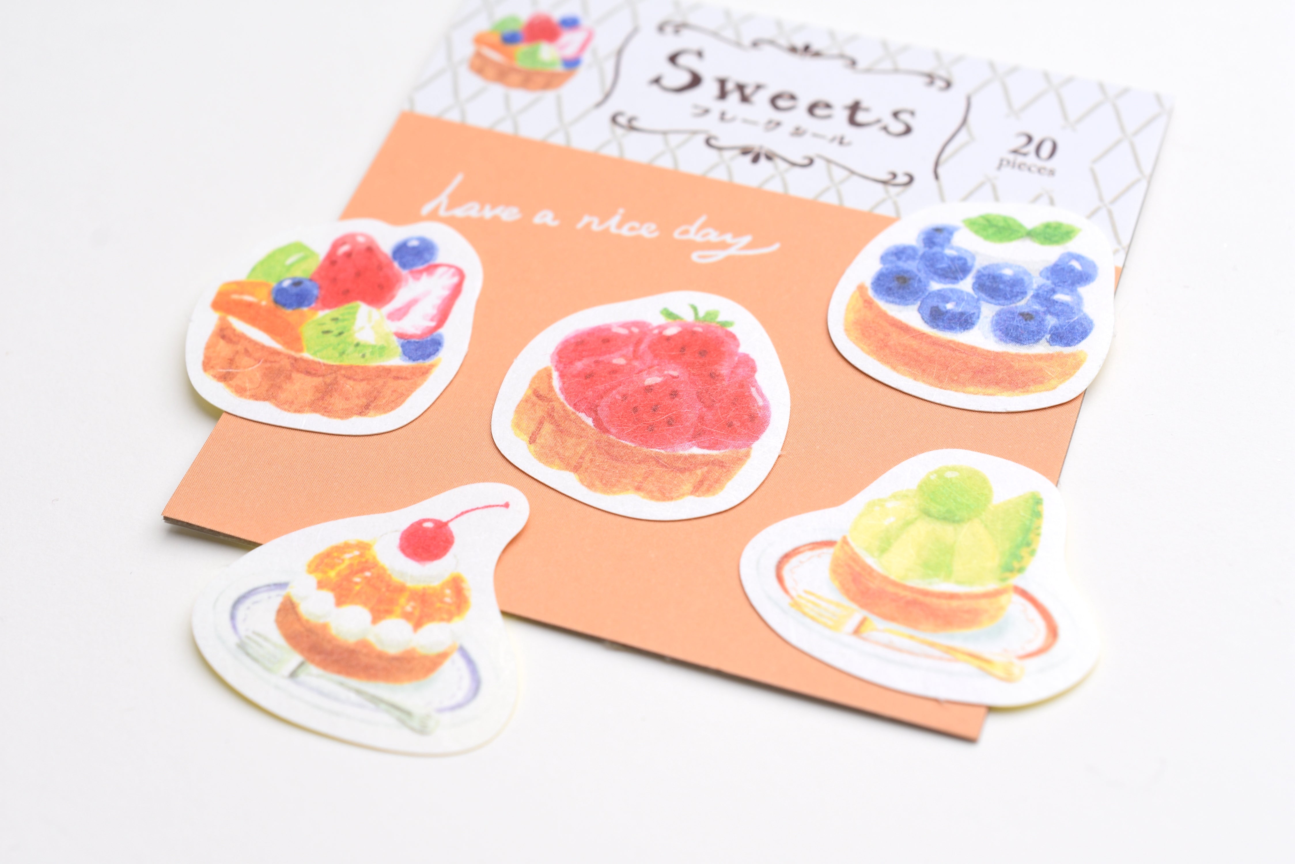 Furukawa Paper Sweets Flake Sticker - Tart