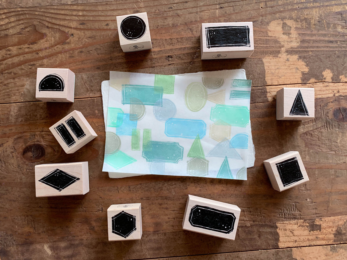 Rubber stamps used to decorate a journal
