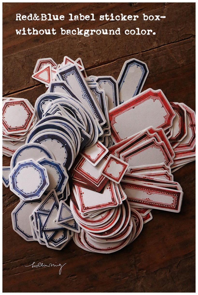 LCN Sticker Set - Red & Blue Label Stickers