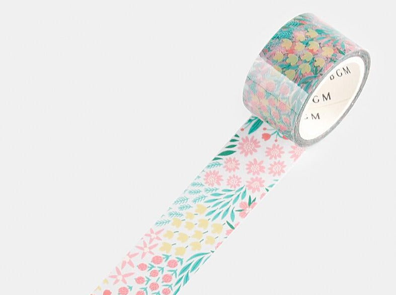 BGM Clear Tape - Flower Colorful