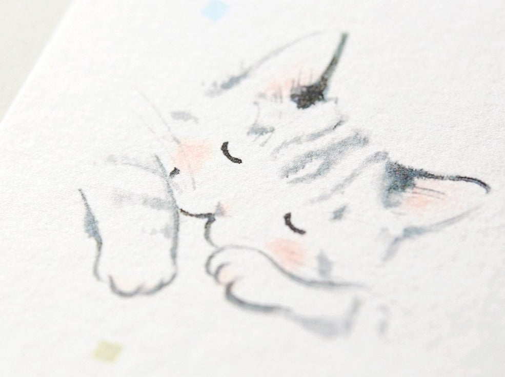 G.C. Press Letter Pad - Relaxed Kitties