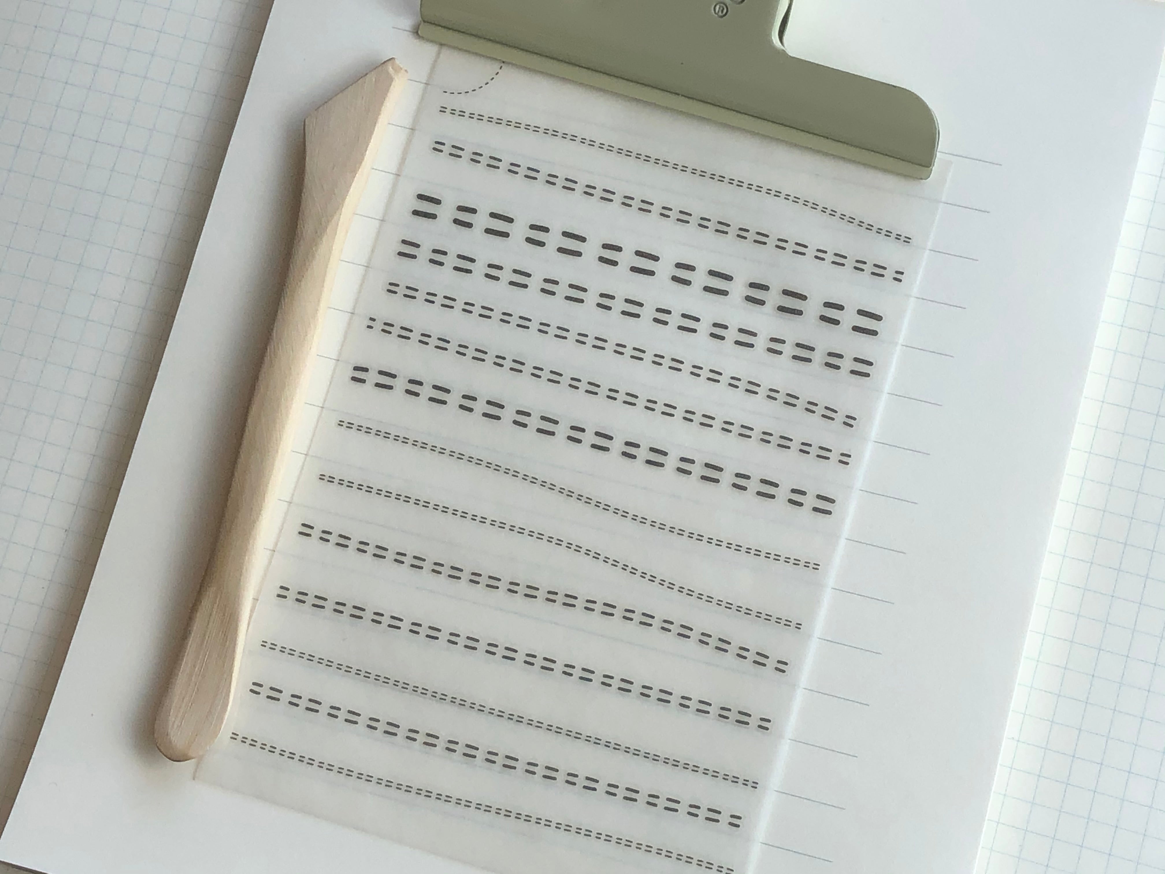MU Print-On Stickers - Dotted Lines - #23