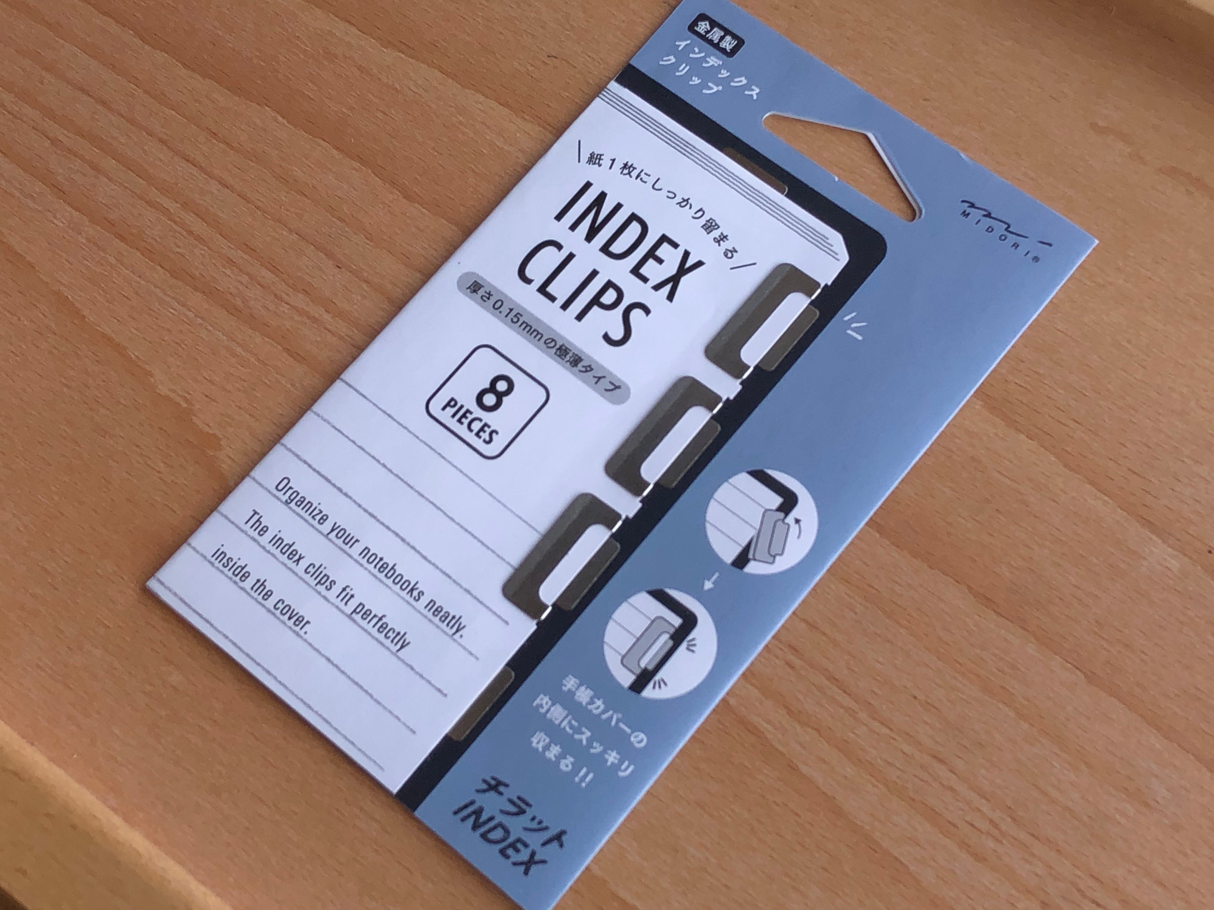 Midori Index Clips - Silver