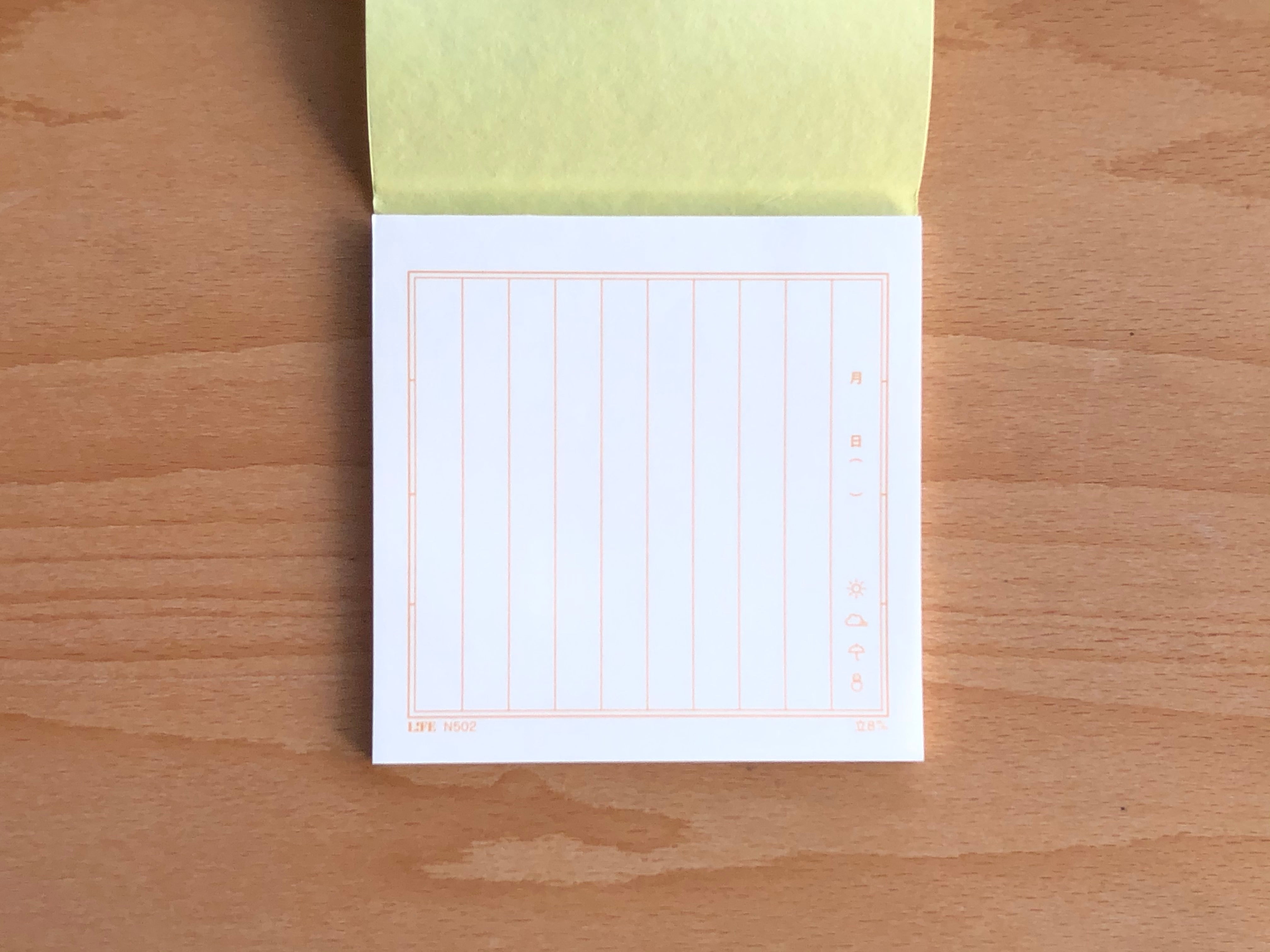 LIFE Irokei Memo Pad - Yellow