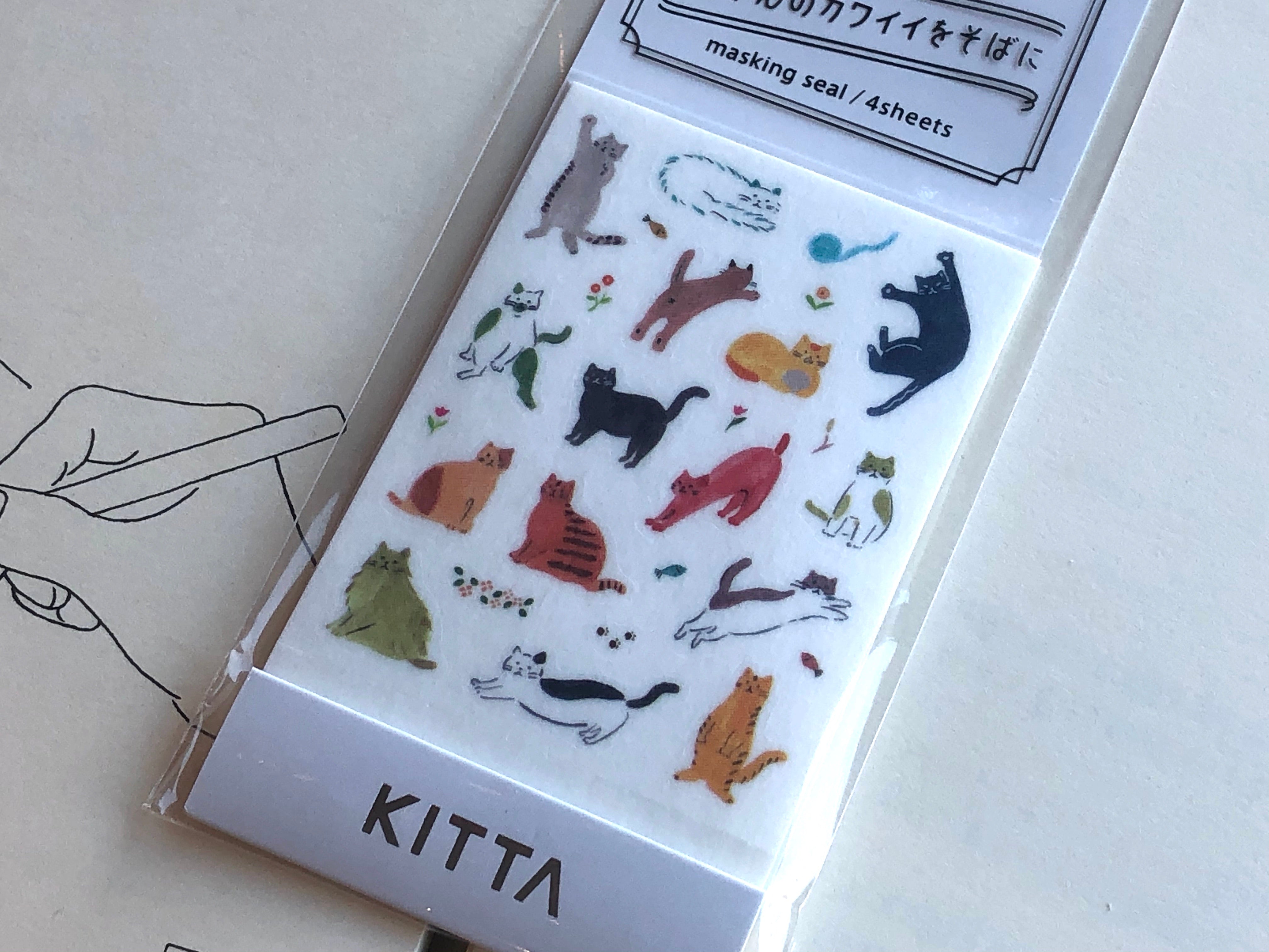 Kitta Portable Washi Tape - Icon - Cat