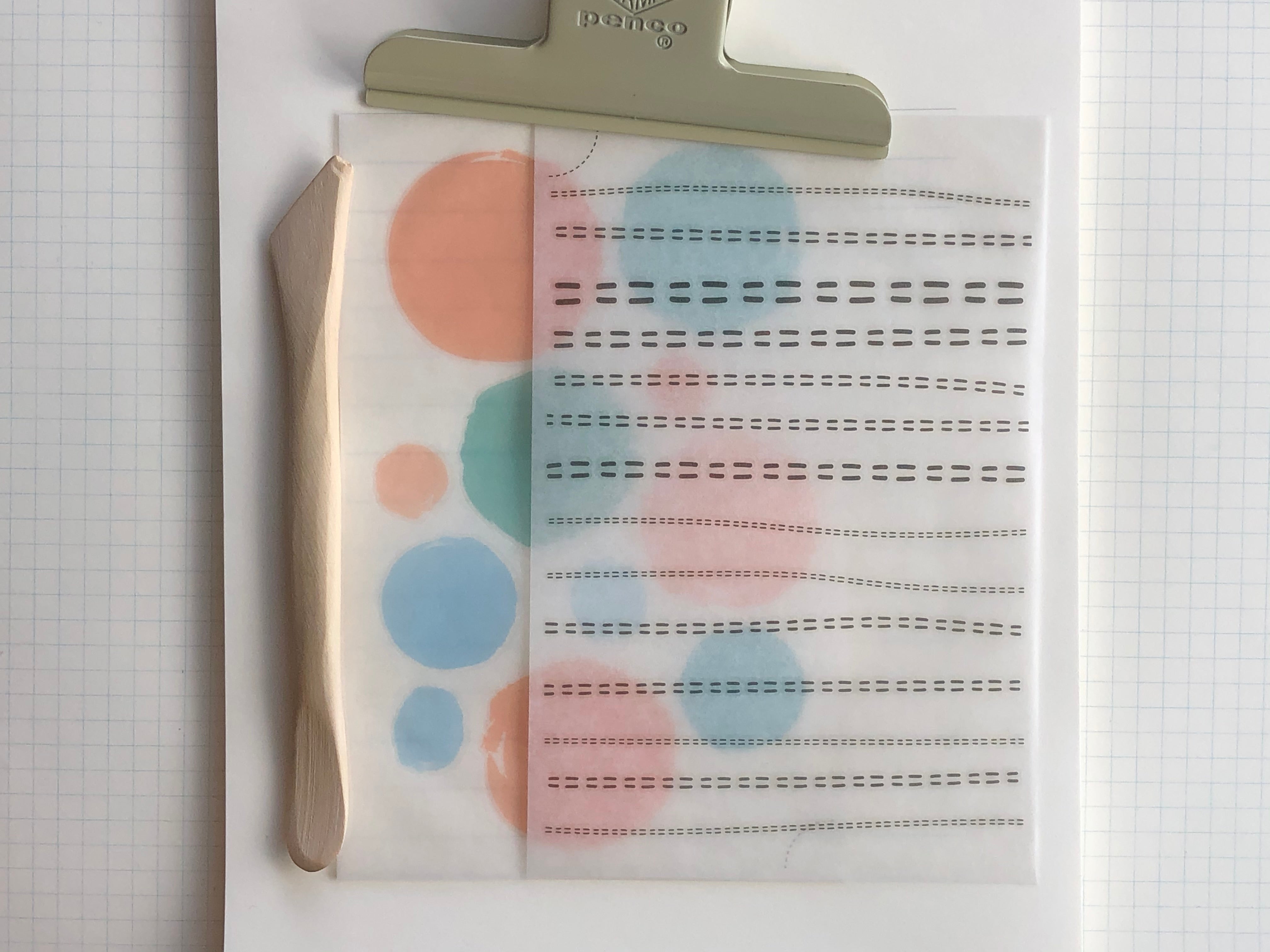 MU Print-On Stickers - Dotted Lines - #23