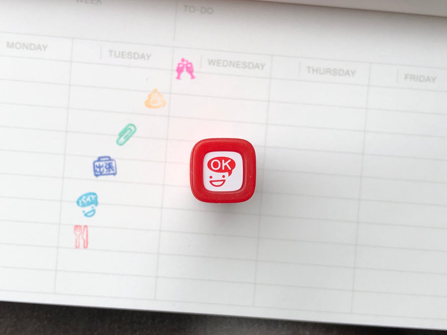 FriXion Erasable Stamp - Red - OK