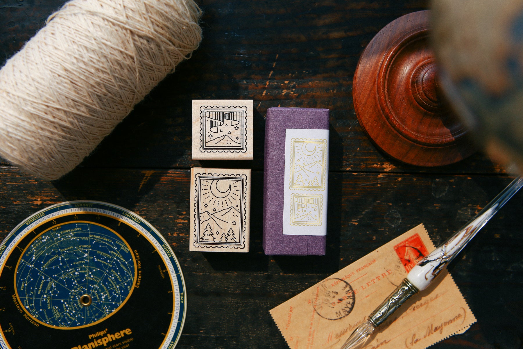 OURS x Hank Starry Night Rubber Stamp Set