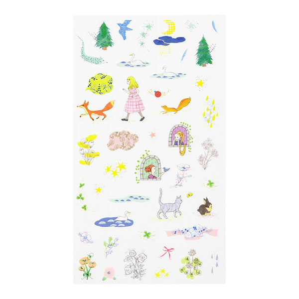 Midori Transfer Stickers for Journaling - Fairytale Storybook