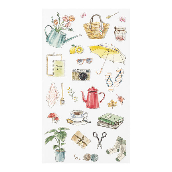 Midori Transfer Stickers for Journaling - Daily Life